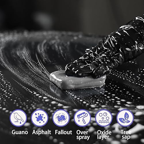 Miniatura 5 de Barra de arcilla gris para detalles de automóviles - Limpiador de arcilla no abrasivo para pintura, vidrio y cromo - Seguro para autos nuevos y