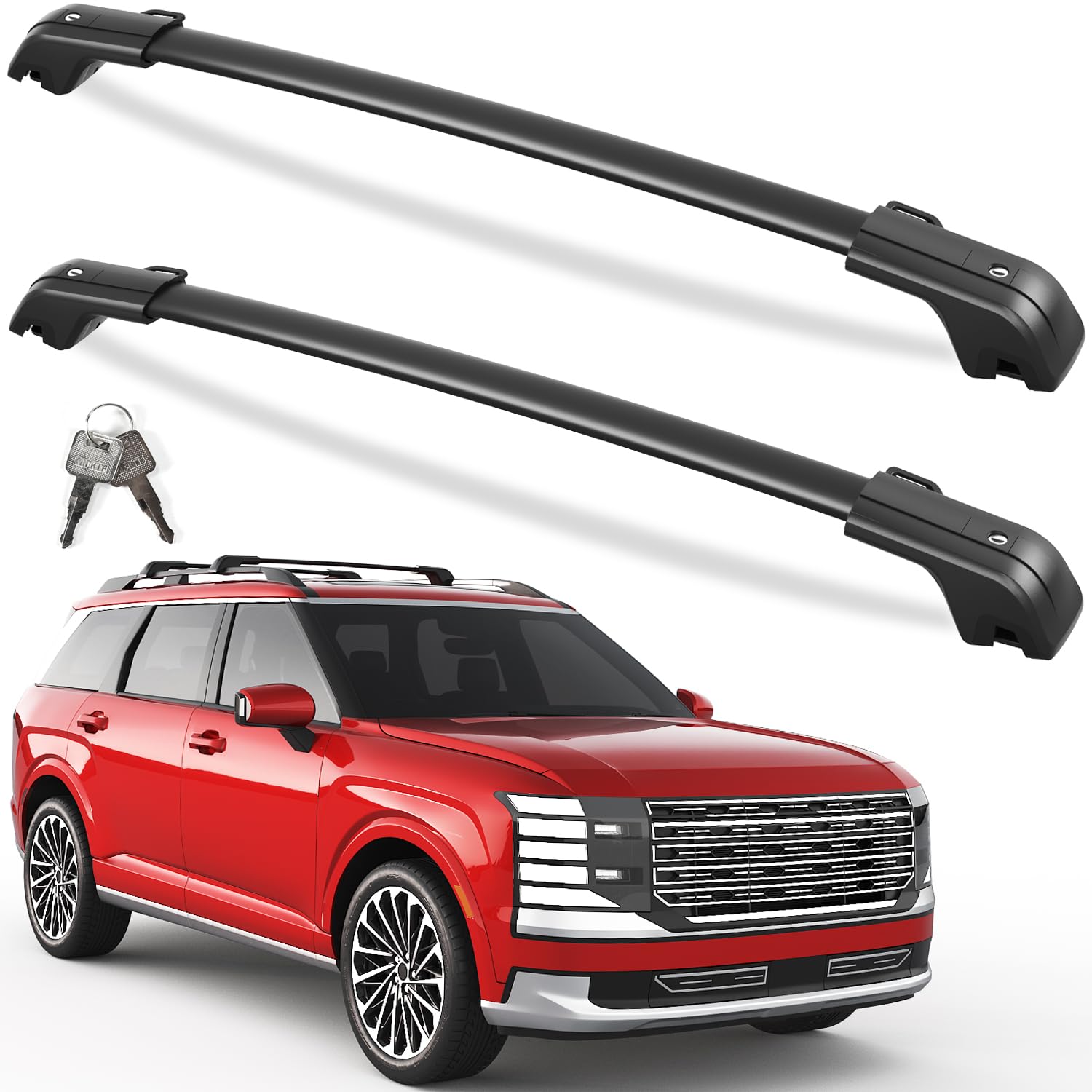 KINGGERI 330lbs All Aluminum Roof Rack Cross Bars