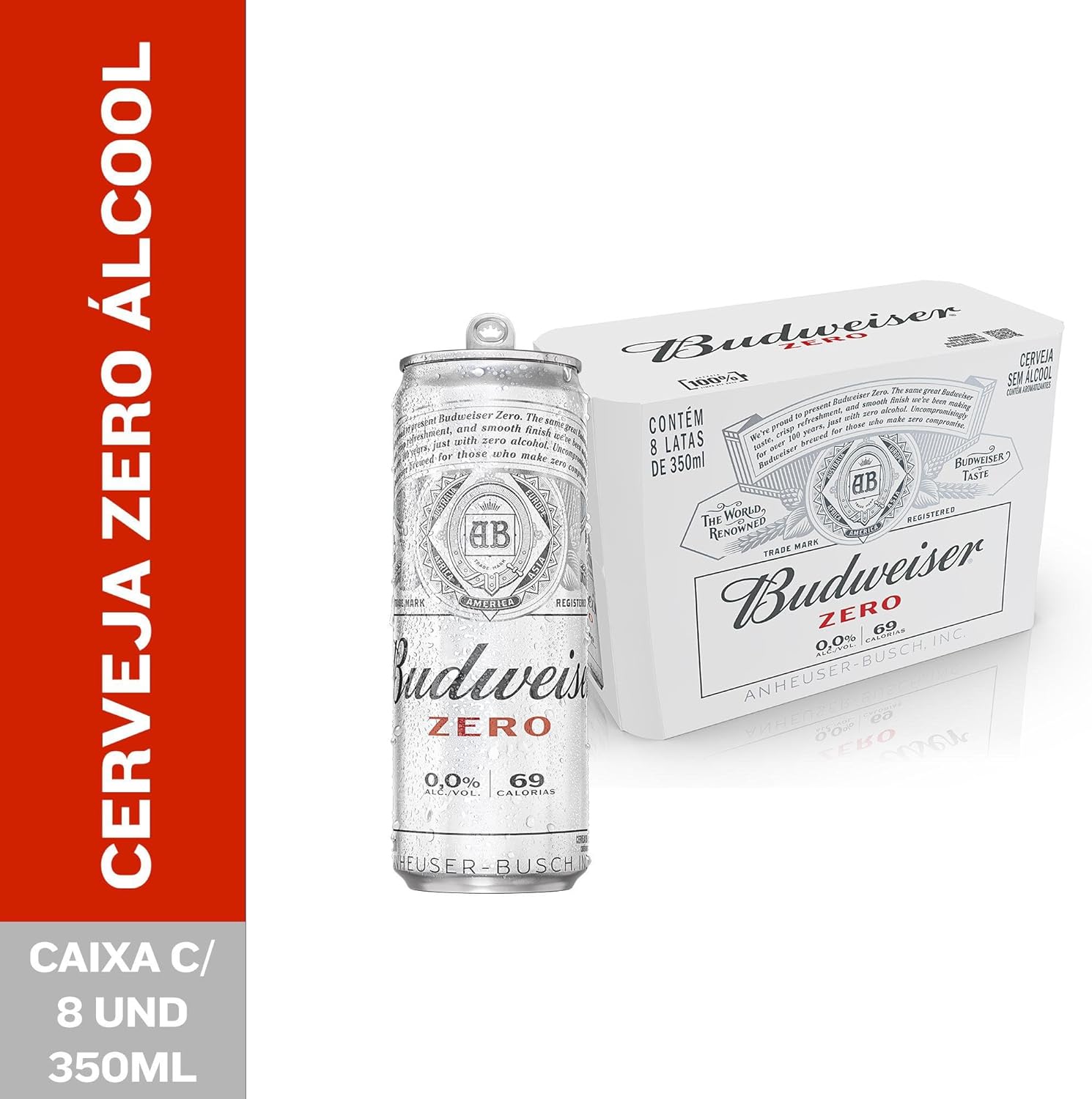Desconto Amazon Pack 8 Latas Budweiser Zero Álcool 350Ml 2 710Yk4Jejzl. Ac Sl1500
