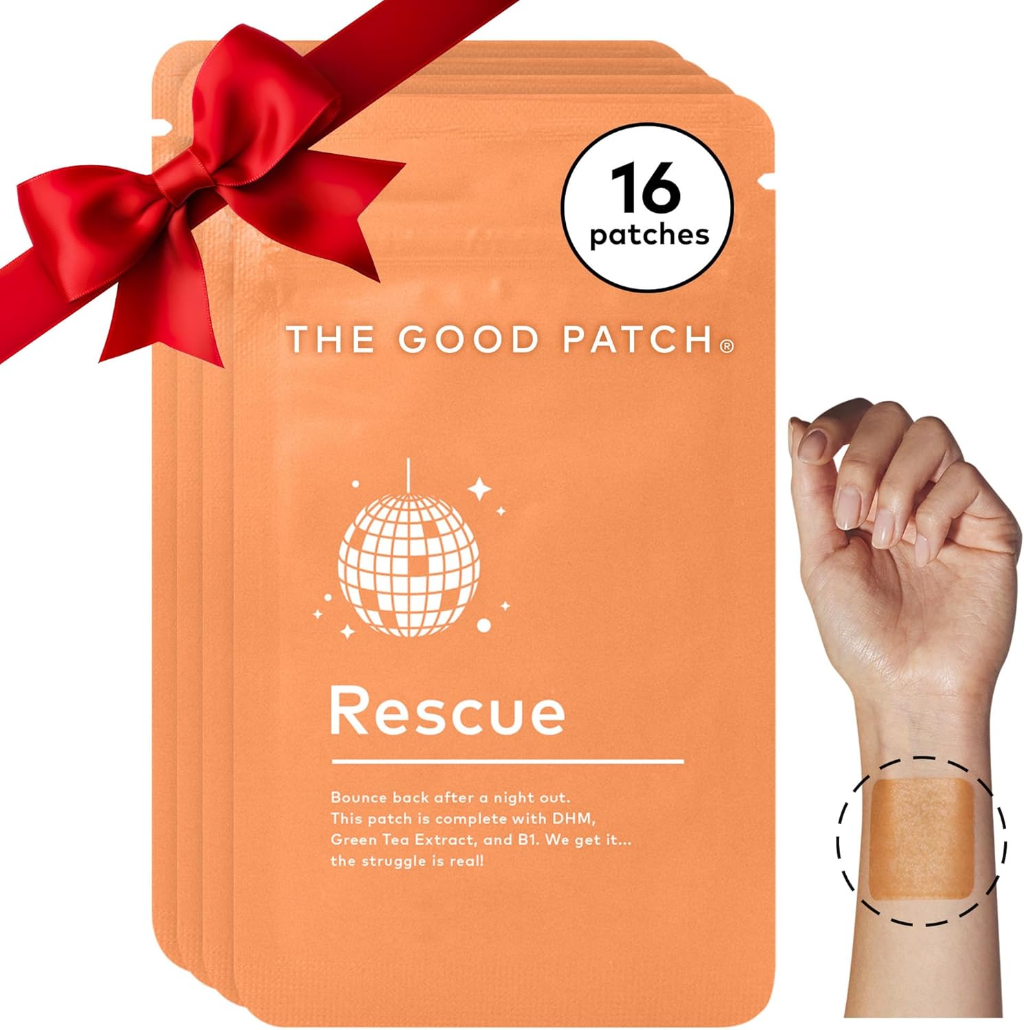 The Good Patch Rescue Recovery Patch – Plant-powered hangover support