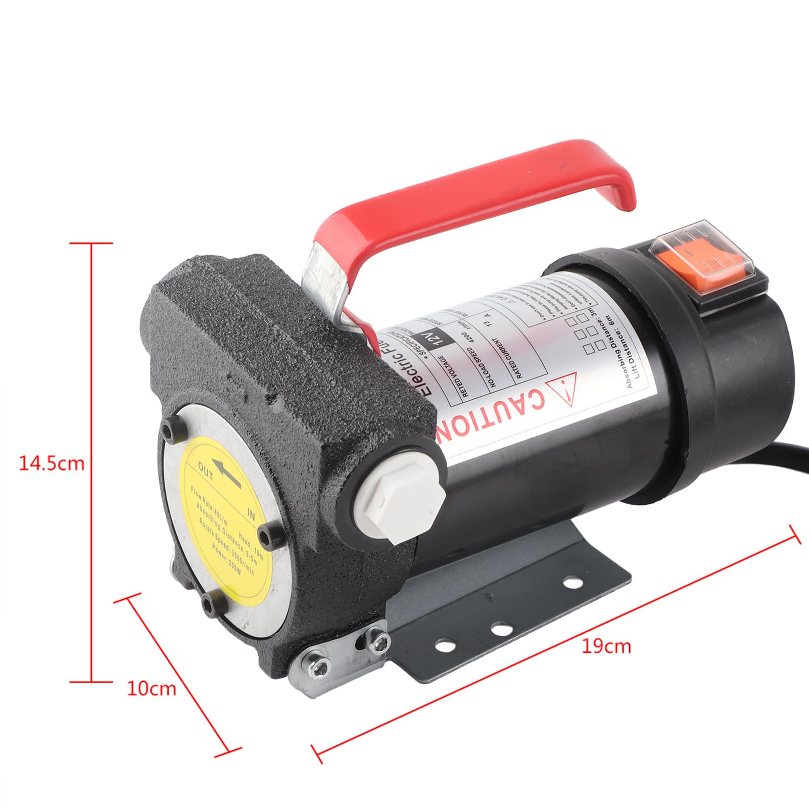 Dioche Succión 12V Portátil Nueva Bomba Extractora de Fluido Eléctrica de 12V - Transferencia Eficiente de Aceite y con Válvula de Derivación Incorporada - Bomba Portátil y Versátil para el Hogar,