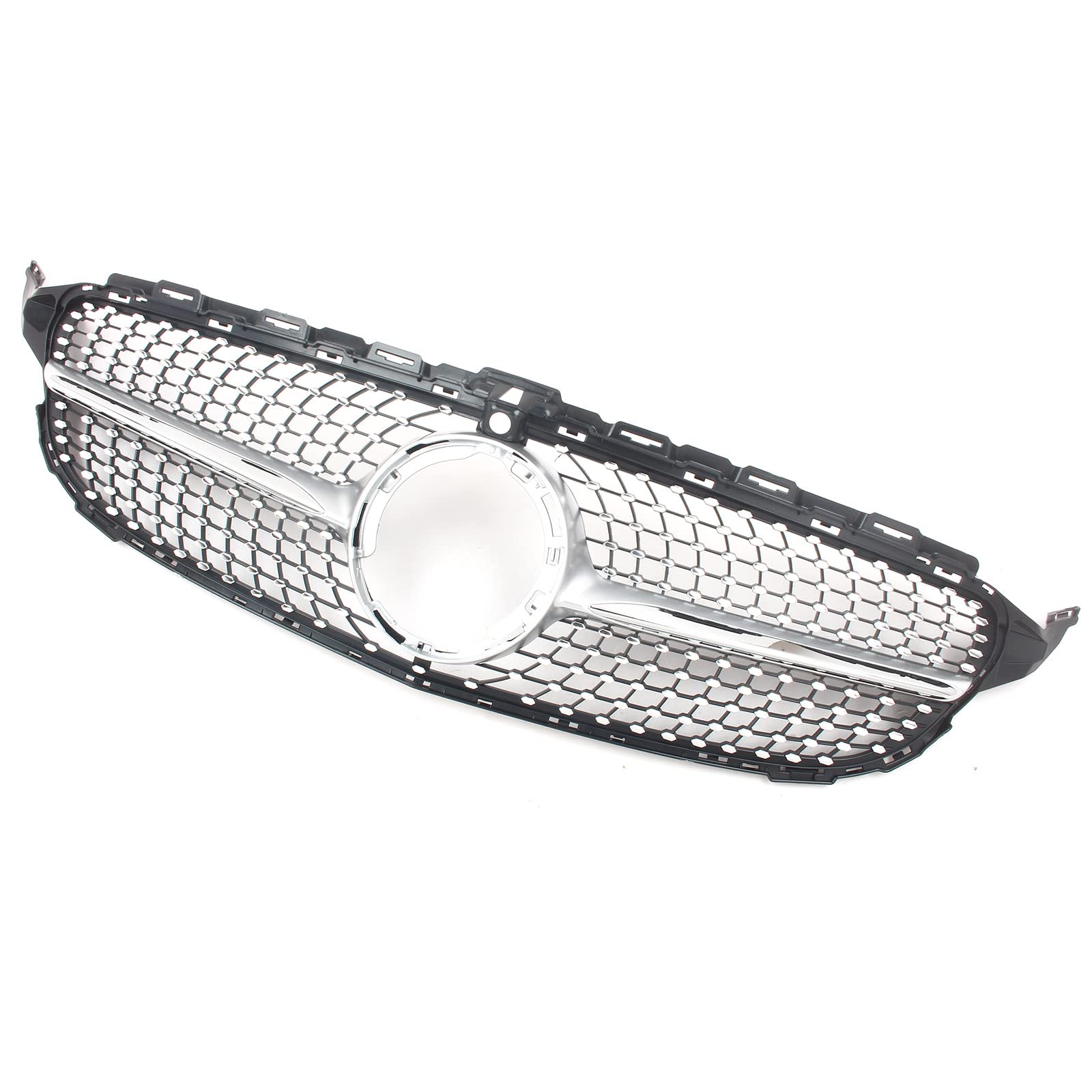 Amazon | FINMOKAL フロント ダイヤモンド グリル シルバー メルセデス