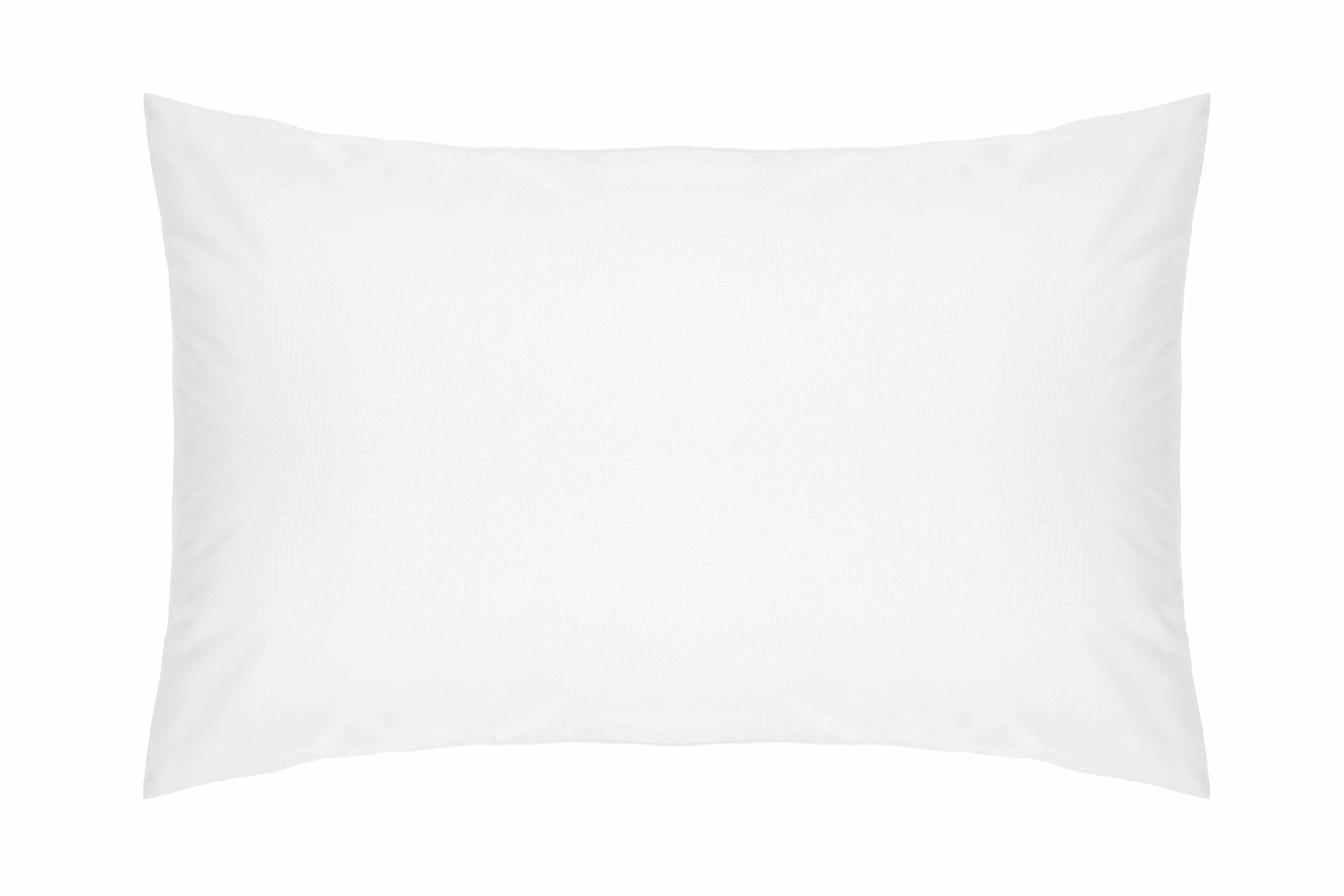 Belledorm White 2 Pack Pillowcases, 100% Cotton, 200 Thread Count Percale
