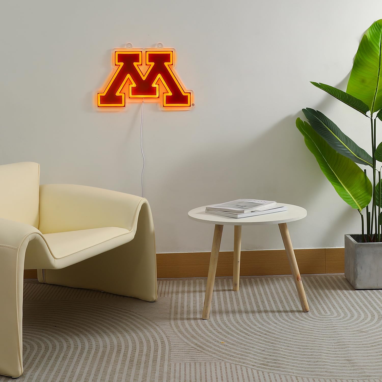 Saturday Neon Officially Licensed NCAA Minnesota Golden Gophers LED Neon Sign, 15" x 9.93" - Perfect for Fans and Alumni