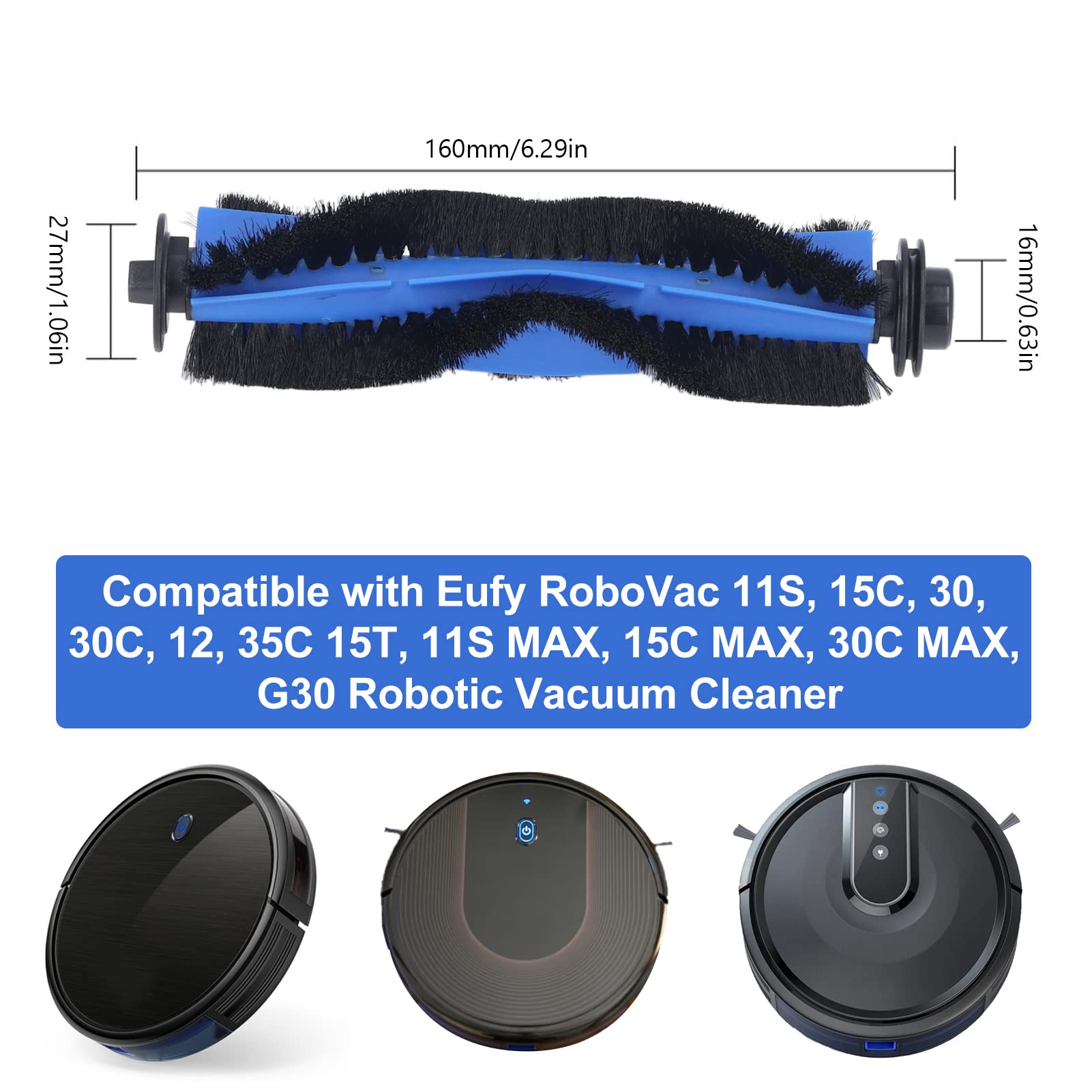 Brosse latérale de rechange pour RoboVac 11S, 11S MAX, 15T, RoboVac 30 Brosse latérale de rechange pour RoboVac 11S, 11S MAX, 15T, RoboVac 30