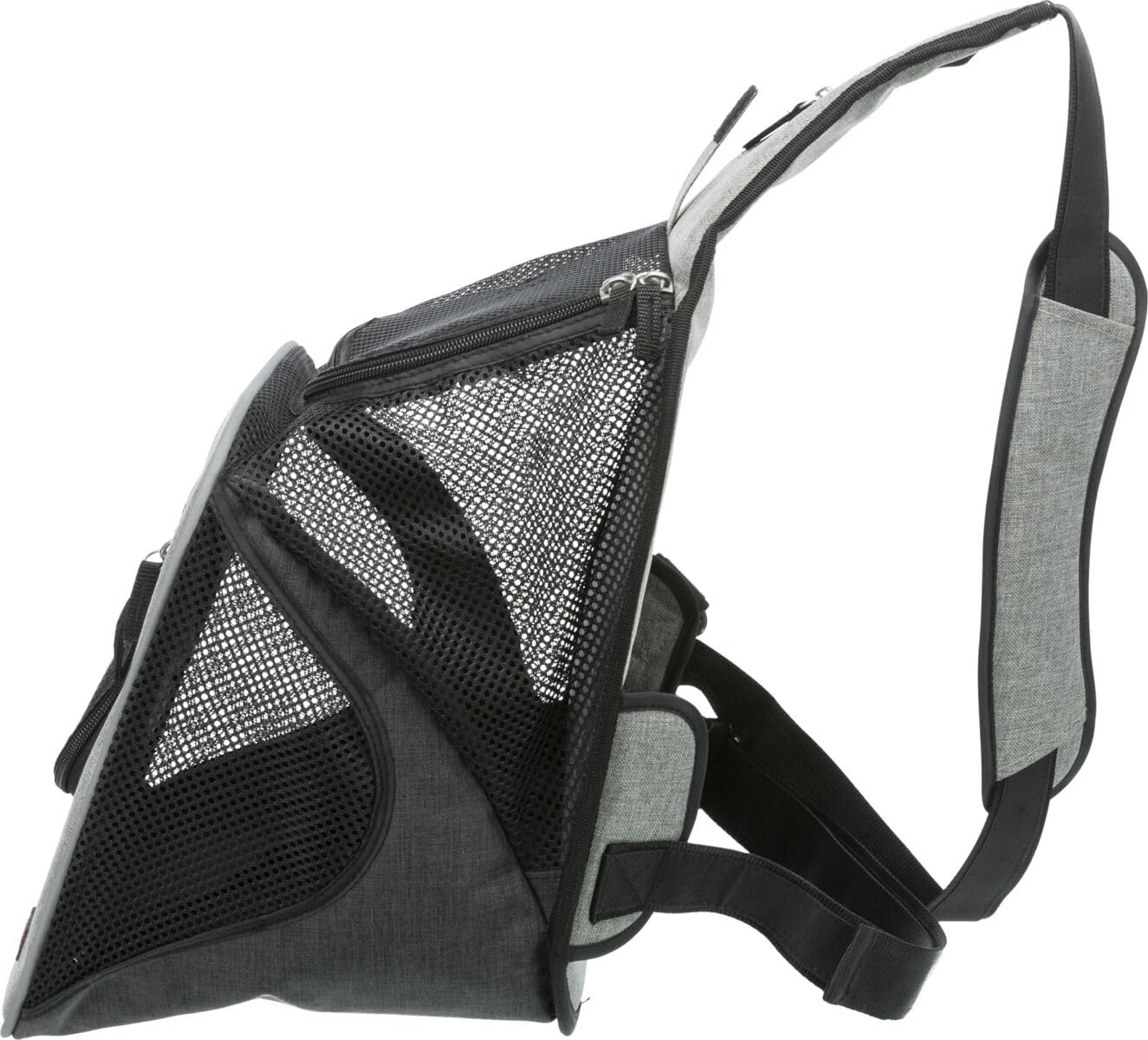 TRIXIE 28941 Sac ventral Savina en Nylon Noir/gris30 × 33 × 26 cm