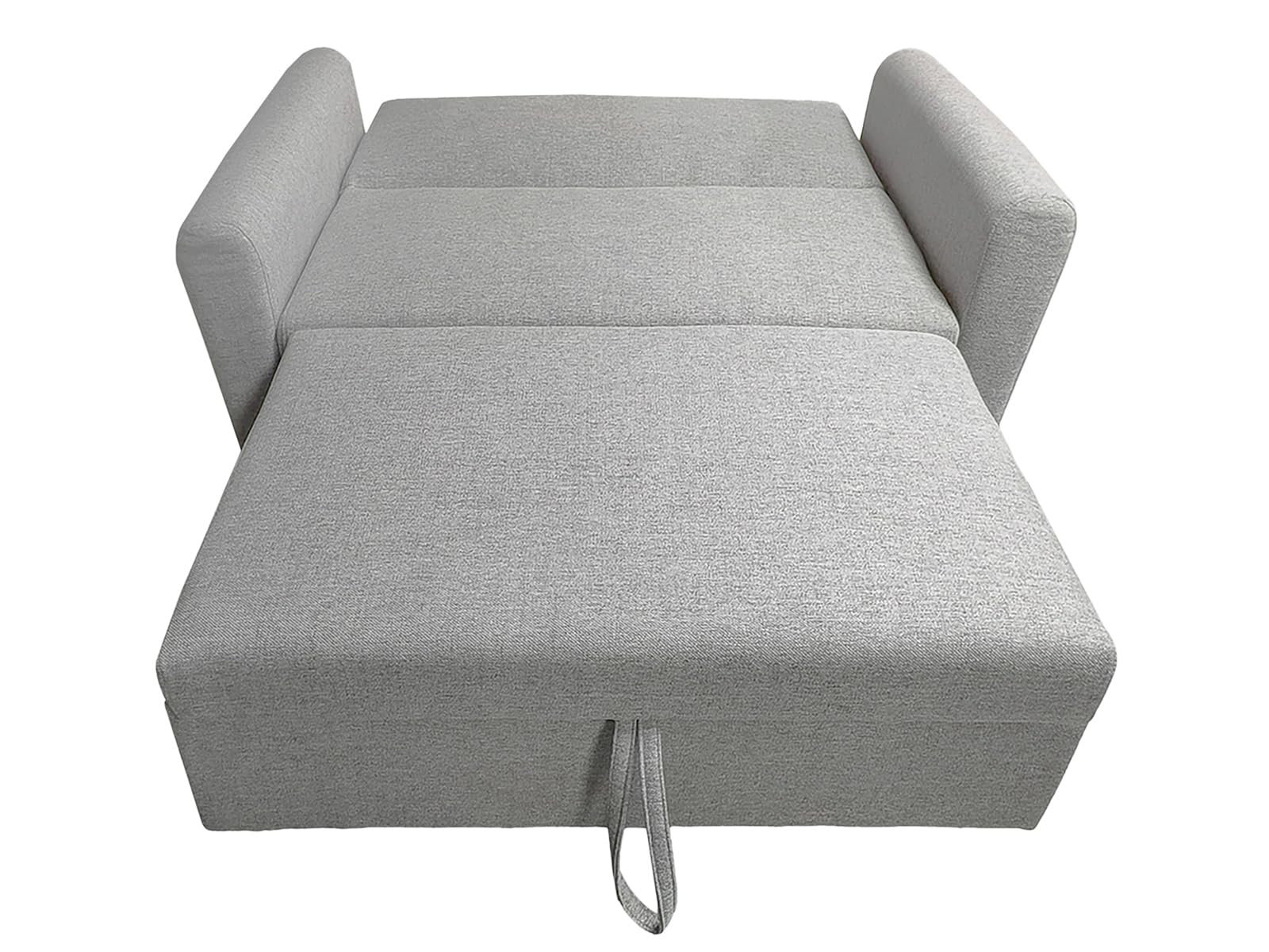 amuéblate Online - Sofá Cama de 2 Plazas Modelo Lima, Diseño Moderno, Práctico y Funcional, con Reposabrazos, Gris Claro