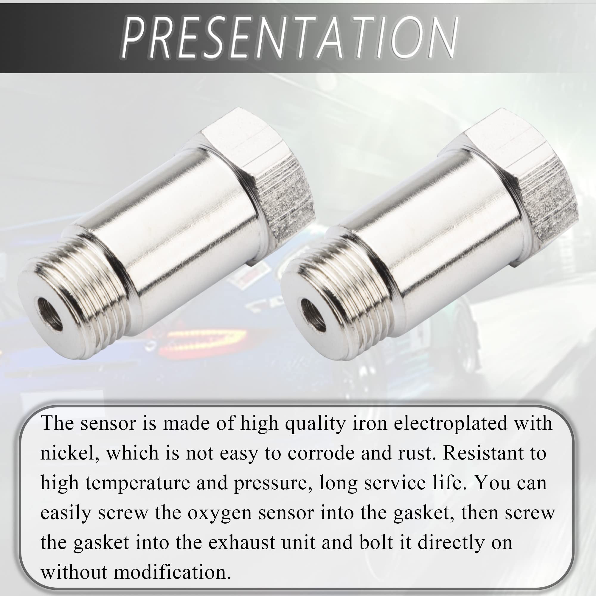 Emulatore Sonda Lambda Konuooer M18 x 1,5 Distanziatore Sensore Ossigeno Universal Adattatore per Scarico