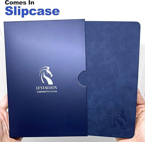 Miniatura 7 de LeStallion Cuaderno azul marino oscuro  Diario azul de 120 GSM compatible con pluma estilográfica  210 páginas numeradas, contenido de la tabla