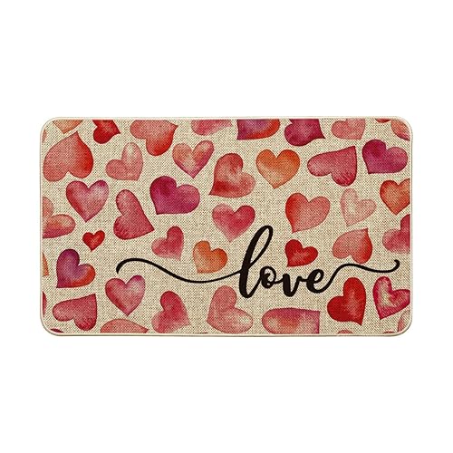 Artoid Mode Heart Love Valentine's Day Doormat, Anniversary Wedding Home