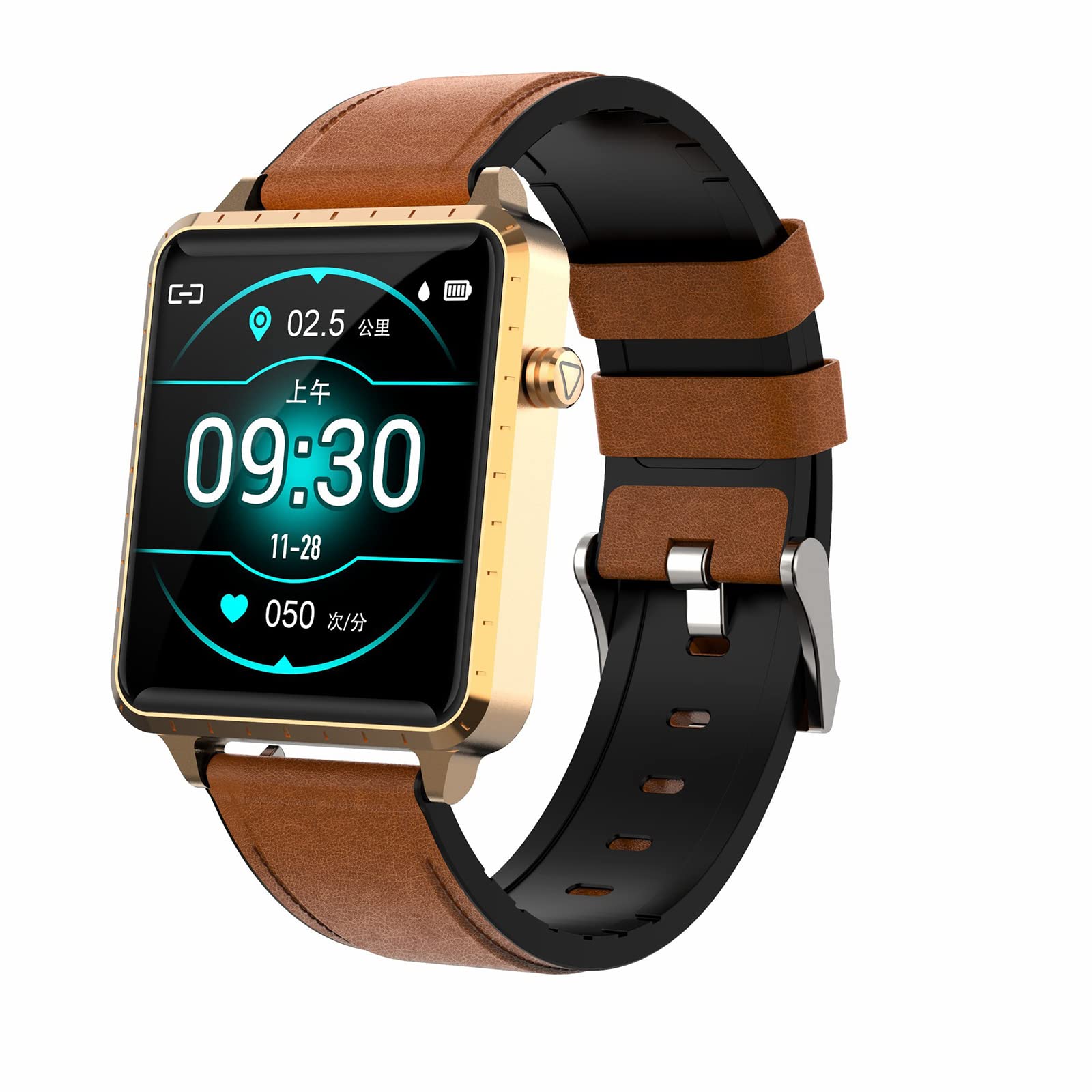 Wodoodporny cyfrowy inteligentny zegarek IP67. Wielofunkcyjny zewnętrzny zegarek fitness kompatybilny z telefonami iPhone i Android z pulsometrem snu, dla mężczyzn, kobiet, nastolatków, C