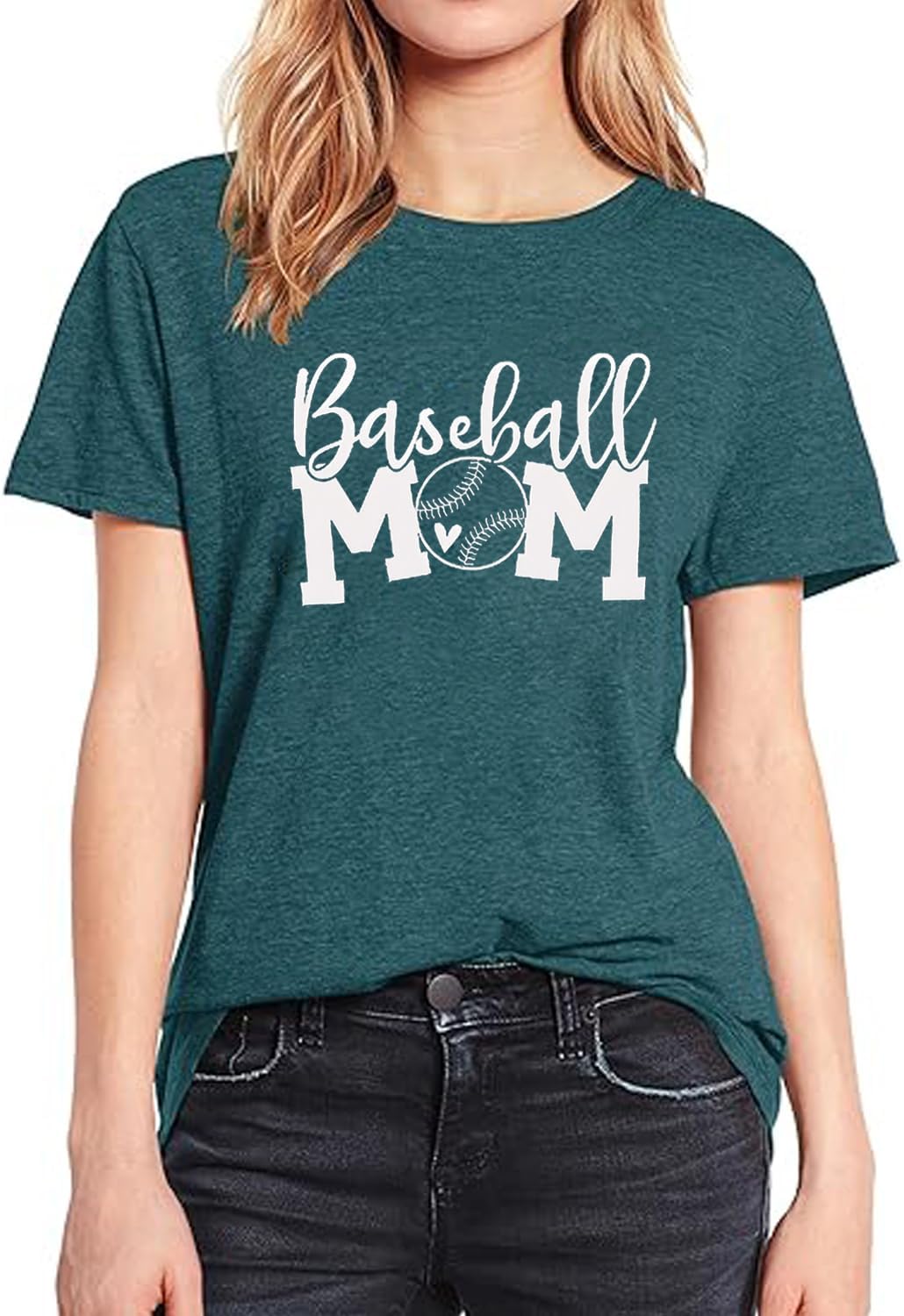 Baseball Shirt for Women Funny Heart Graphic Tank Top Workout Casual Summer Sleeveless Muscle Mom Shirt - Image 2