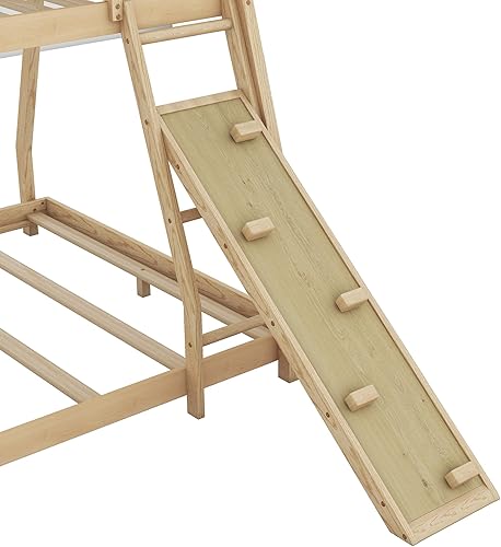 Miniatura 52 de Favfurish Cama de plataforma de casa de tamaño individual con cabecero y estribo, diseño de techo, cama de madera con forma de casa para niños y