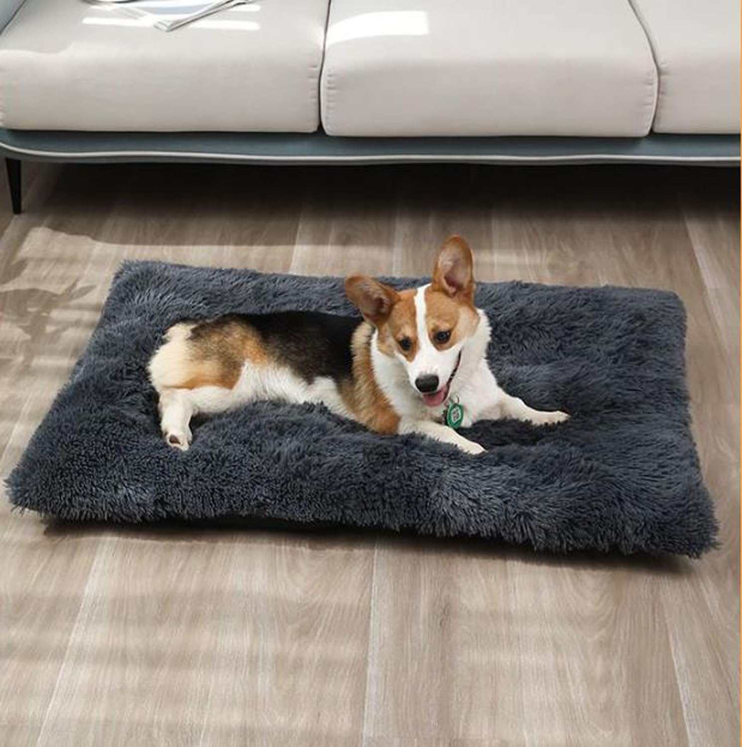 Coussin en peluche lavable pour cage et chat et chien - Pour chatons, chiots et petits animaux de compagnie - Couverture d'hiver auto-chauffante (120 x 85 cm, Coloré)
