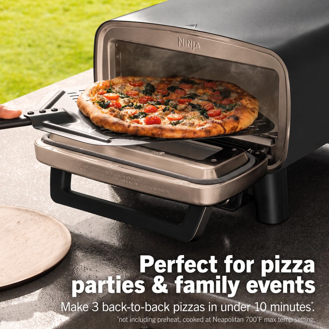 Ninja Artisan Outdoor Pizza Oven, 12-inch, 3-minute Pizza