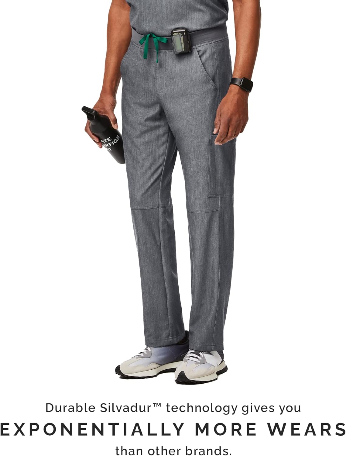 FIGS Axim Cargo Scrub Pants for Men — Classic Fit, Straight Leg, 7 Pockets, 4-Way Stretch, Anti-Wrinkle