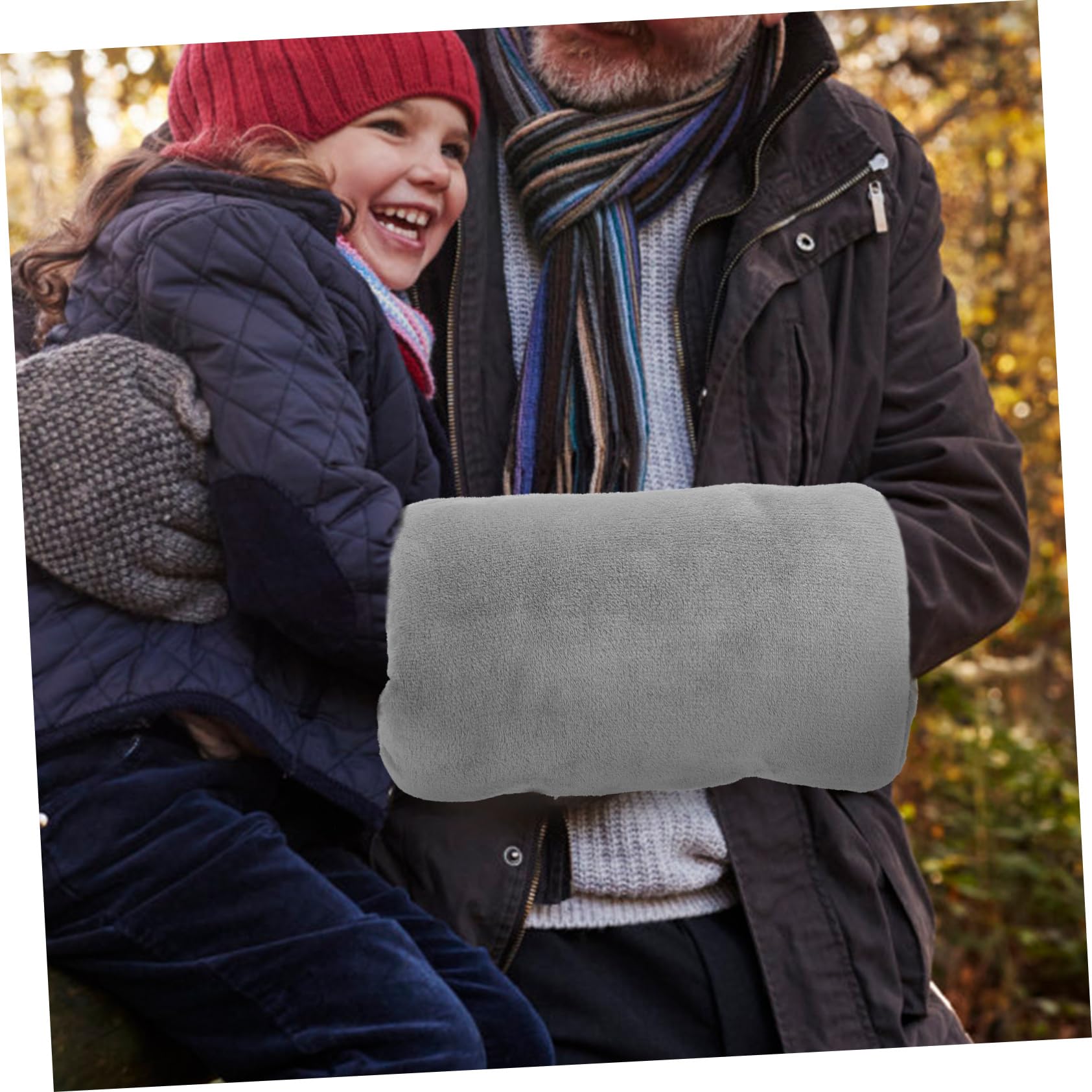 Sosoport 2pièces Chauffe-Main Électrique Portable USB Rechargeable Flanelle Réchauffeur Hiver Pratique pour Mains pour Journées Froides Utilisation à Domicile Extérieur Parfait