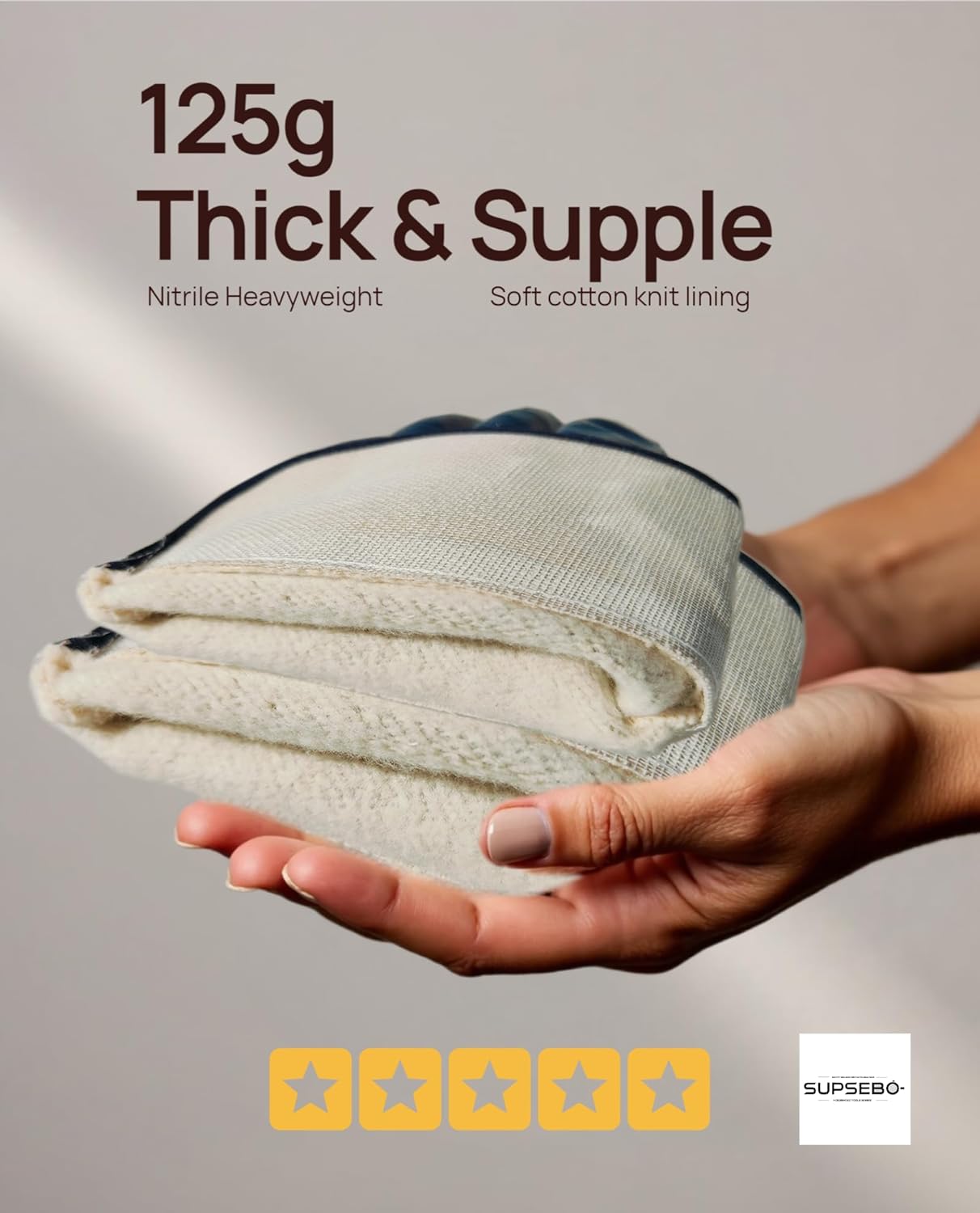 12 Pairs Nitrile Coated Safety Work Gloves, Fuel Gloves for Oil Hauler Blue Chemical & Water Resistant Gloves - Image 2