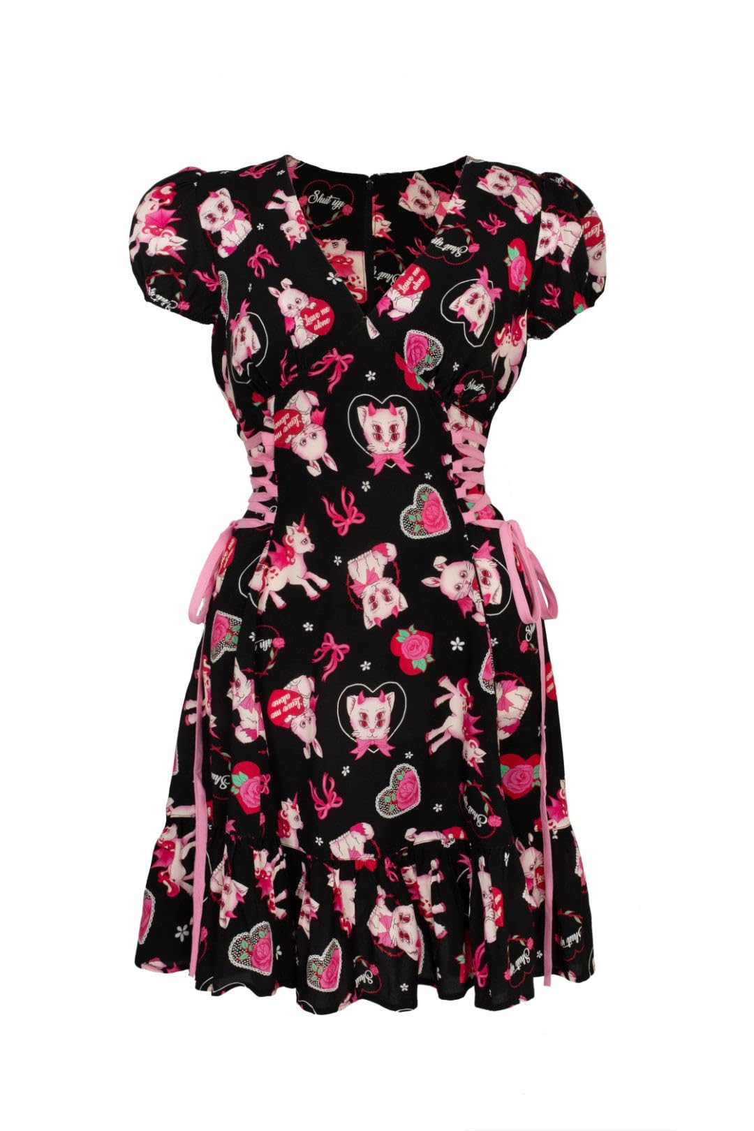 Hell Bunny Unisex Blk Not Into You Mini Dress