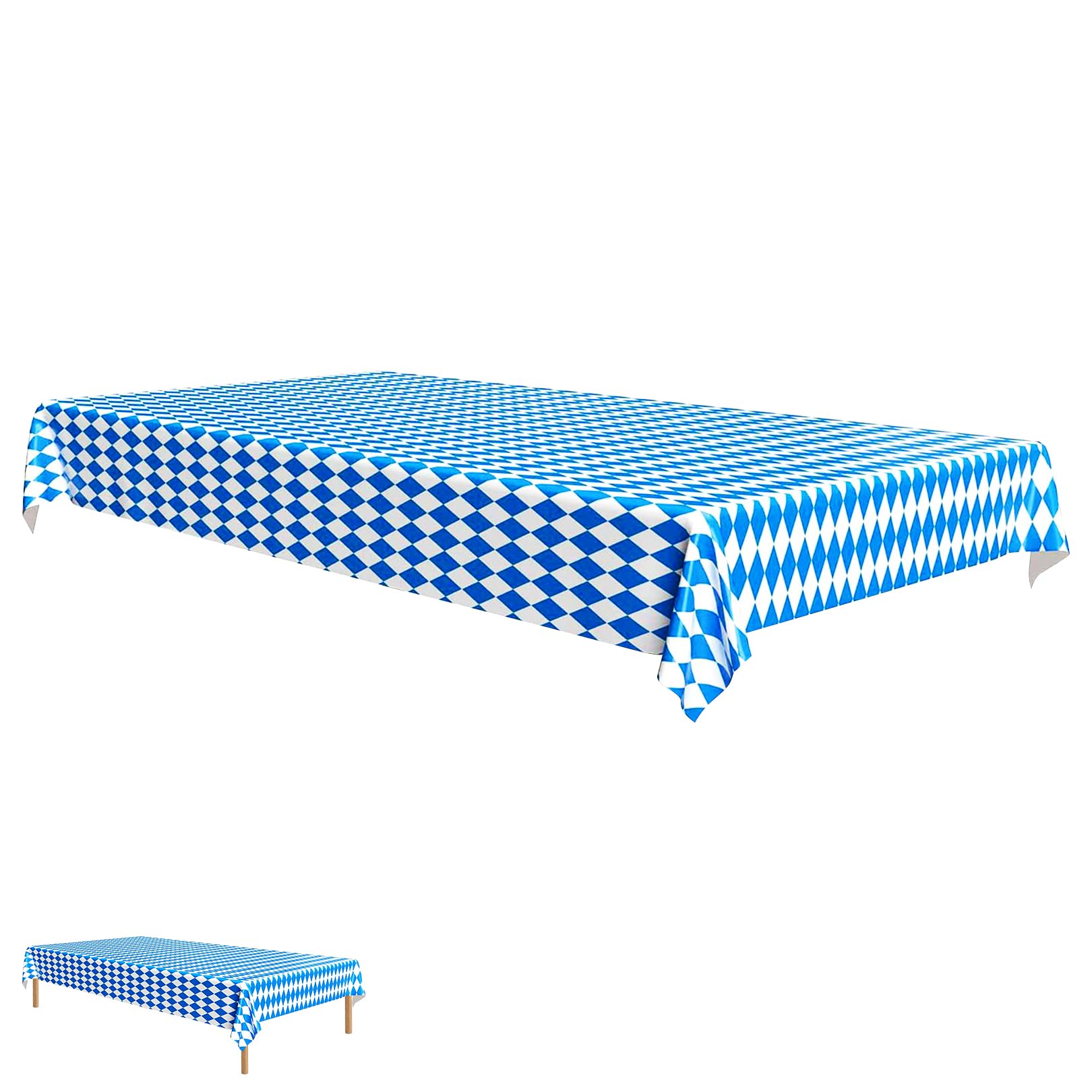 Bavaroise Oktoberfest Nappe De Table 1Pcs Nappe Bavarois Bleu Et Blanc 137x27