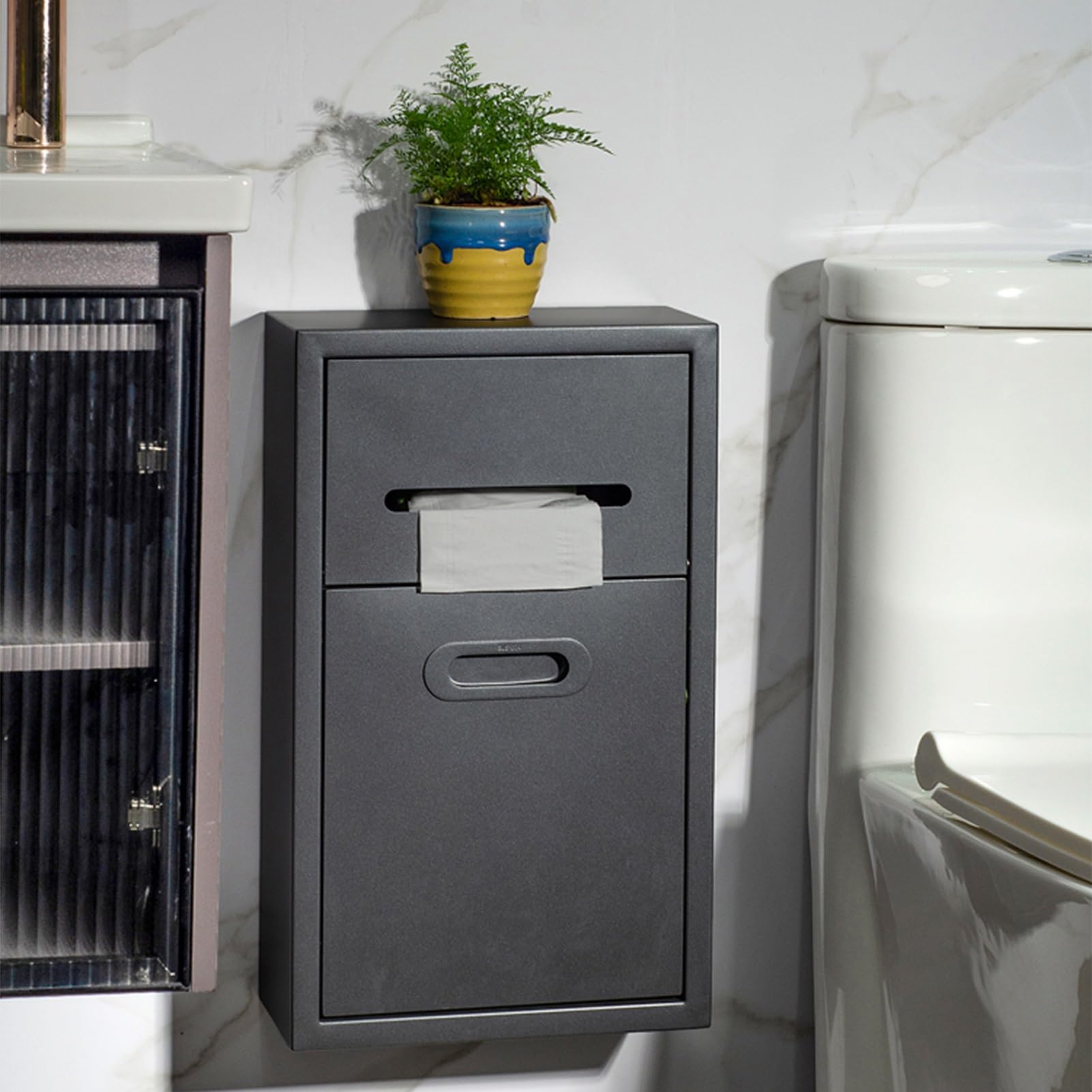 Étagère murale acier inoxydable étanche fixe sans perçage