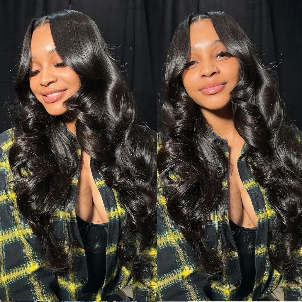 Amazon.com : Human Hair Bundles Body Wave 4 Bundles 18 20 22  display picture 2
