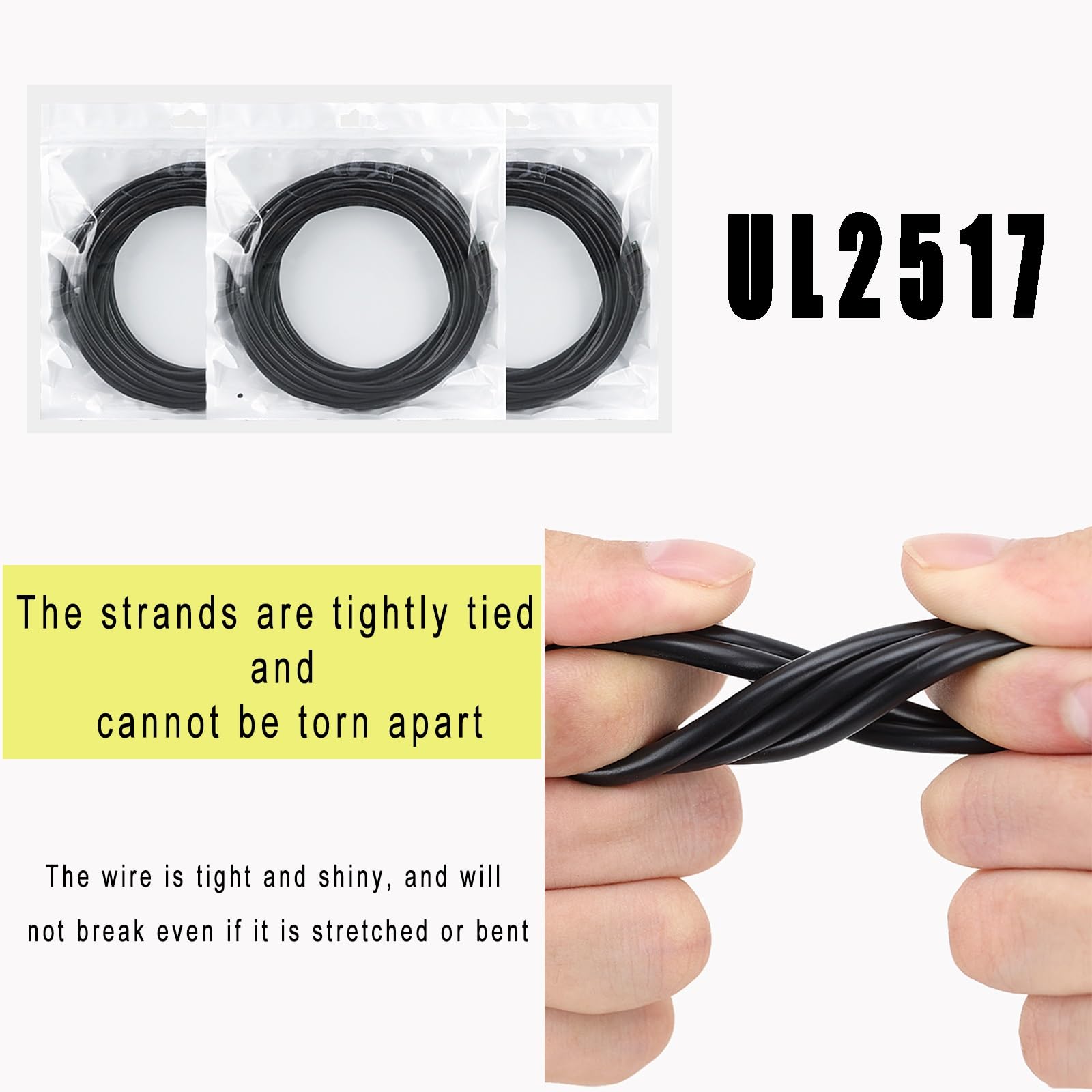 Cable Flexible Blindado De 4 Núcleos (25-100 Pies) – Cobre Estañado Y Lámina Aluminio, Calibre 28-14, VW-1, Ignífugo Con Cinta Aislante, for Automatización, Robótica Sistemas Audio(50ft,16AWG-4C)