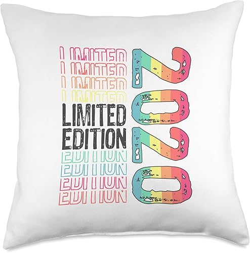 Limited Edition Vintage 2020 Retro Birthday Throw Pillow