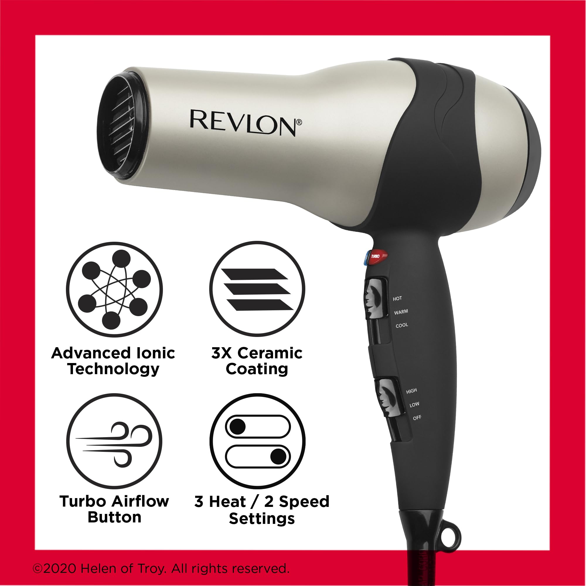 REVLON Turbo Hair Dryer - Max Shine & Fast Dry -4
