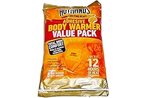 HotHands Long-Lasting, Portable Body Warmers with Adhesive Back for Instant Relief