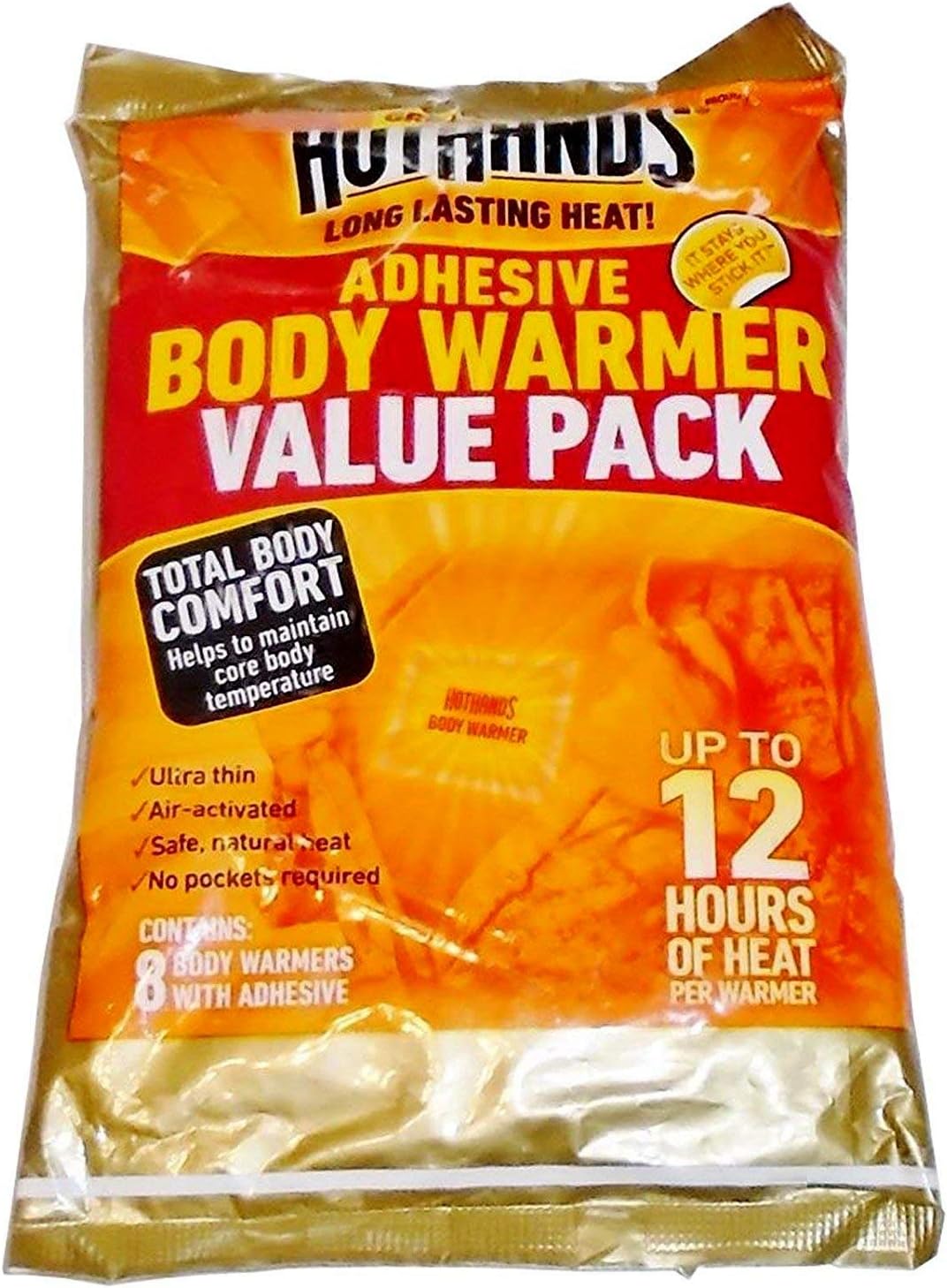 Body Warmer with Adhesive 8 Warmer Value Pack