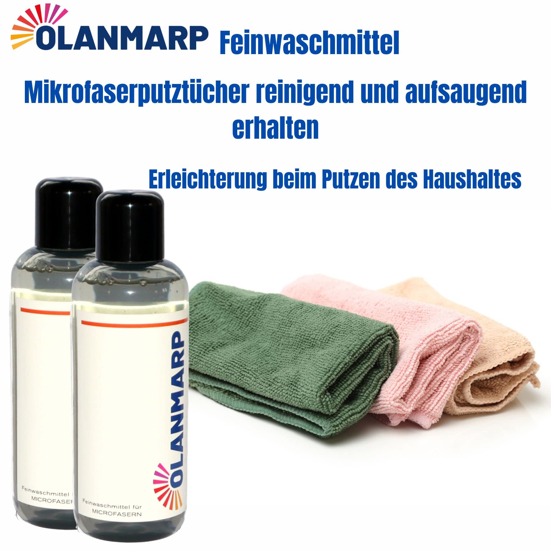 Feinwaschmittel Konzentrat Mikrofaser (480 ml) | Flüssigwaschmittel für Handwäsche & Maschinenwäsche – Sportbekleidung, Dessous, Mikrofaser