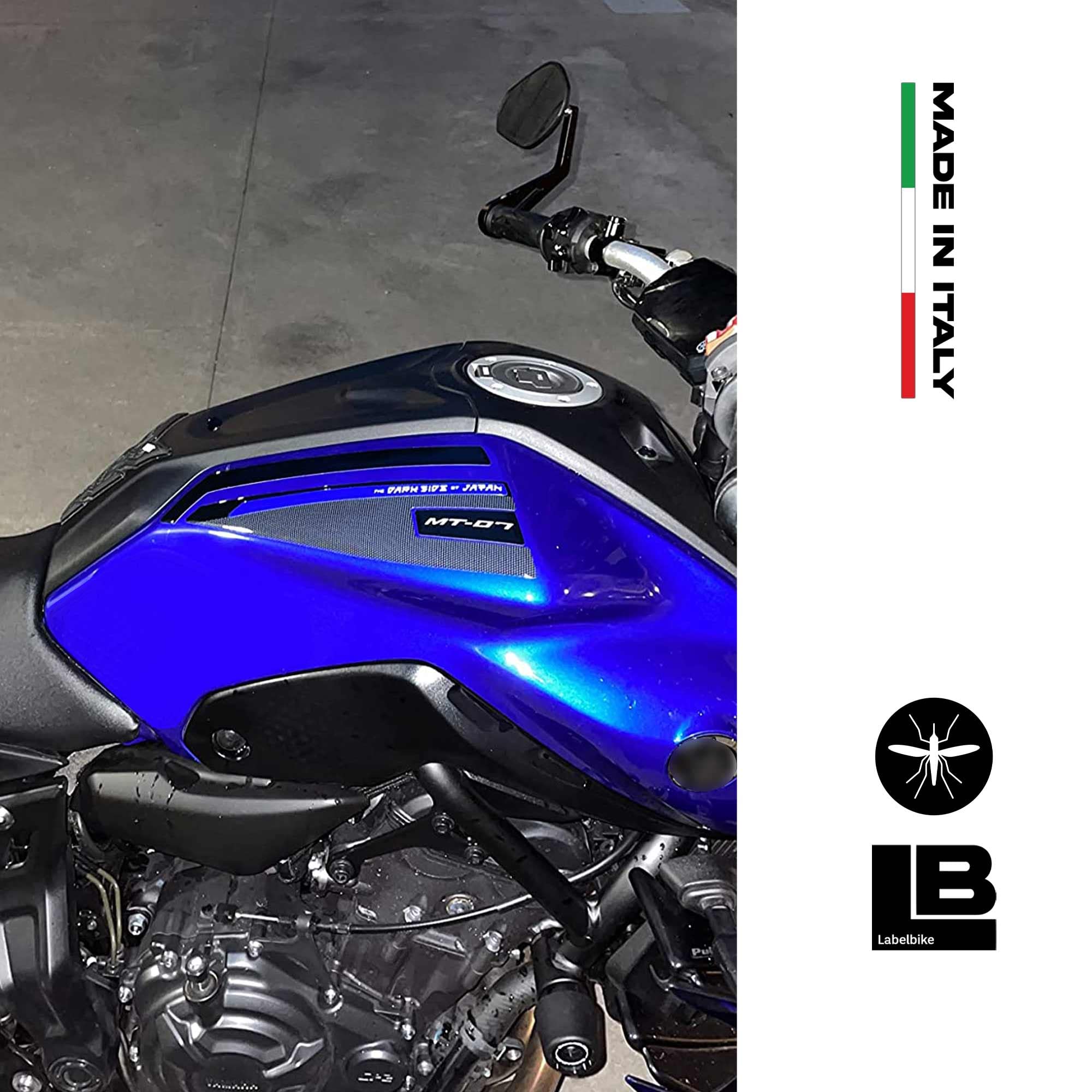 Labelbike - 2 Autocollants Gel Résine Protections Latérales