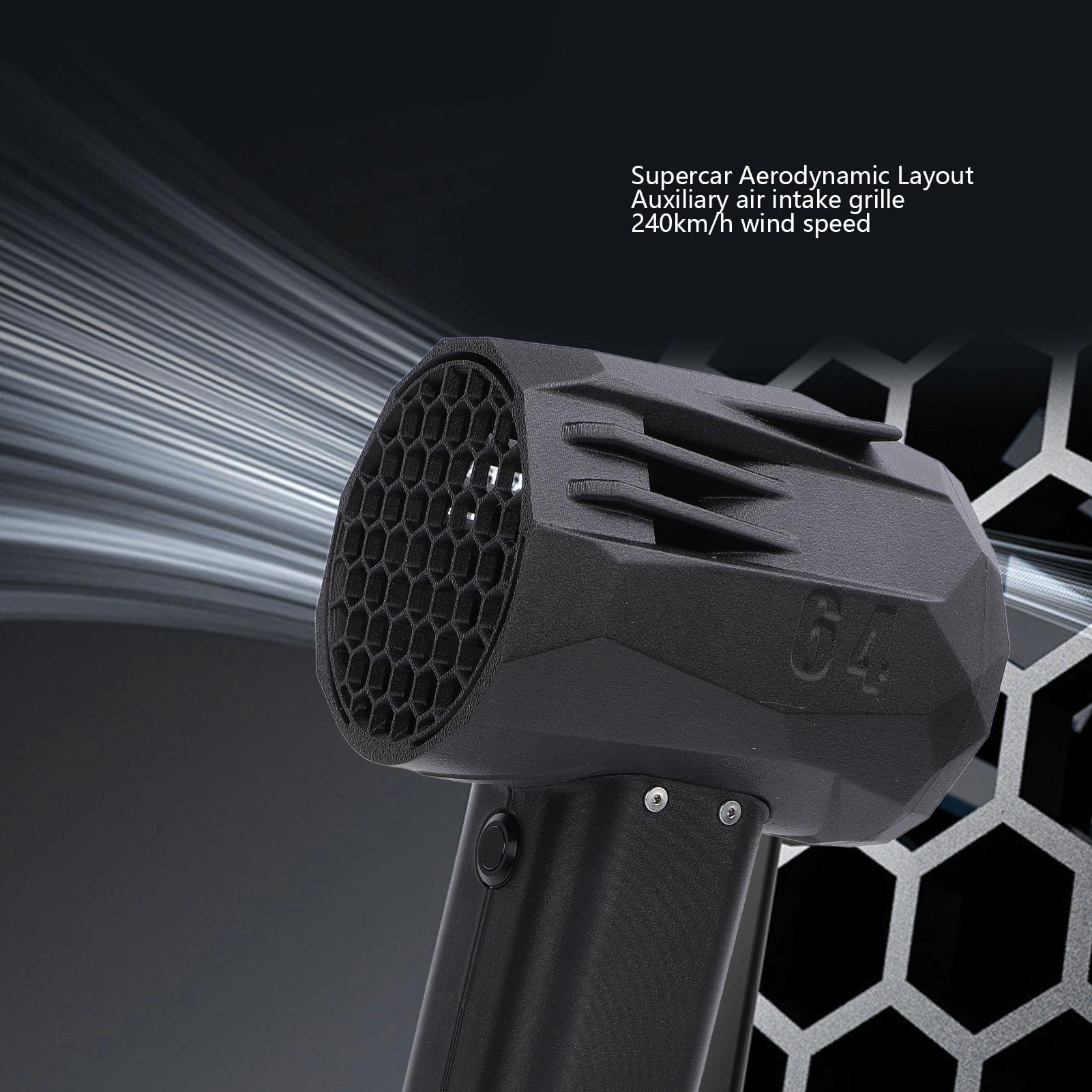 Miskall Electric Air Duster, Compressed Air Duster 64mm 20W Powerful Turbofan 1.4kg Thrust Rechargeable for Home Outdoor Computer Keyboard Car