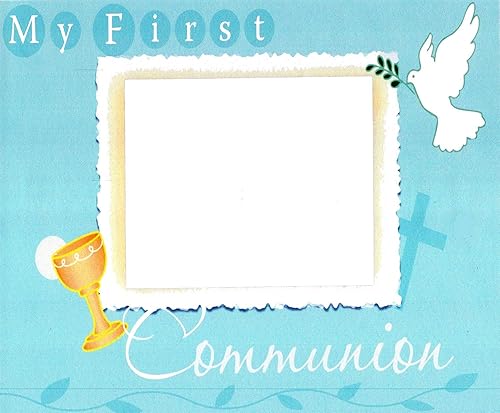 18 hoja  First Communion Religious  Marco de fotos para tartas  Decoración comestible para pastelescupcakes  D4692