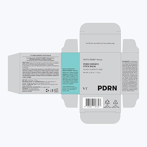 Miniatura 9 de VT COSMETICS PDRN Essence Stick Balm, PDRN - Barra de colágeno multiarrugas, tratamiento todo en uno para ojos y cuello, base de maquillaje