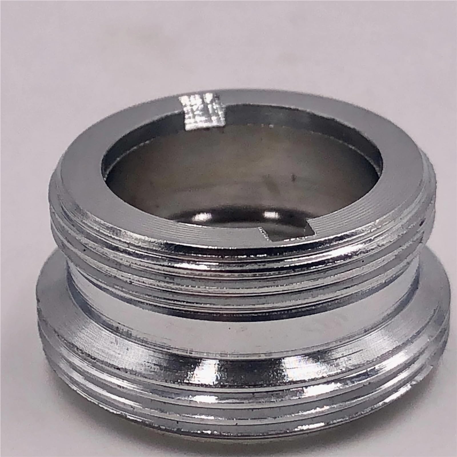 Válvula desviadora de grifo latón macizo con cromo pulido for filtro agua, adaptador lavabo baño a tubería ósmosis inversa 1/4" a 3/8"(M22xM24)