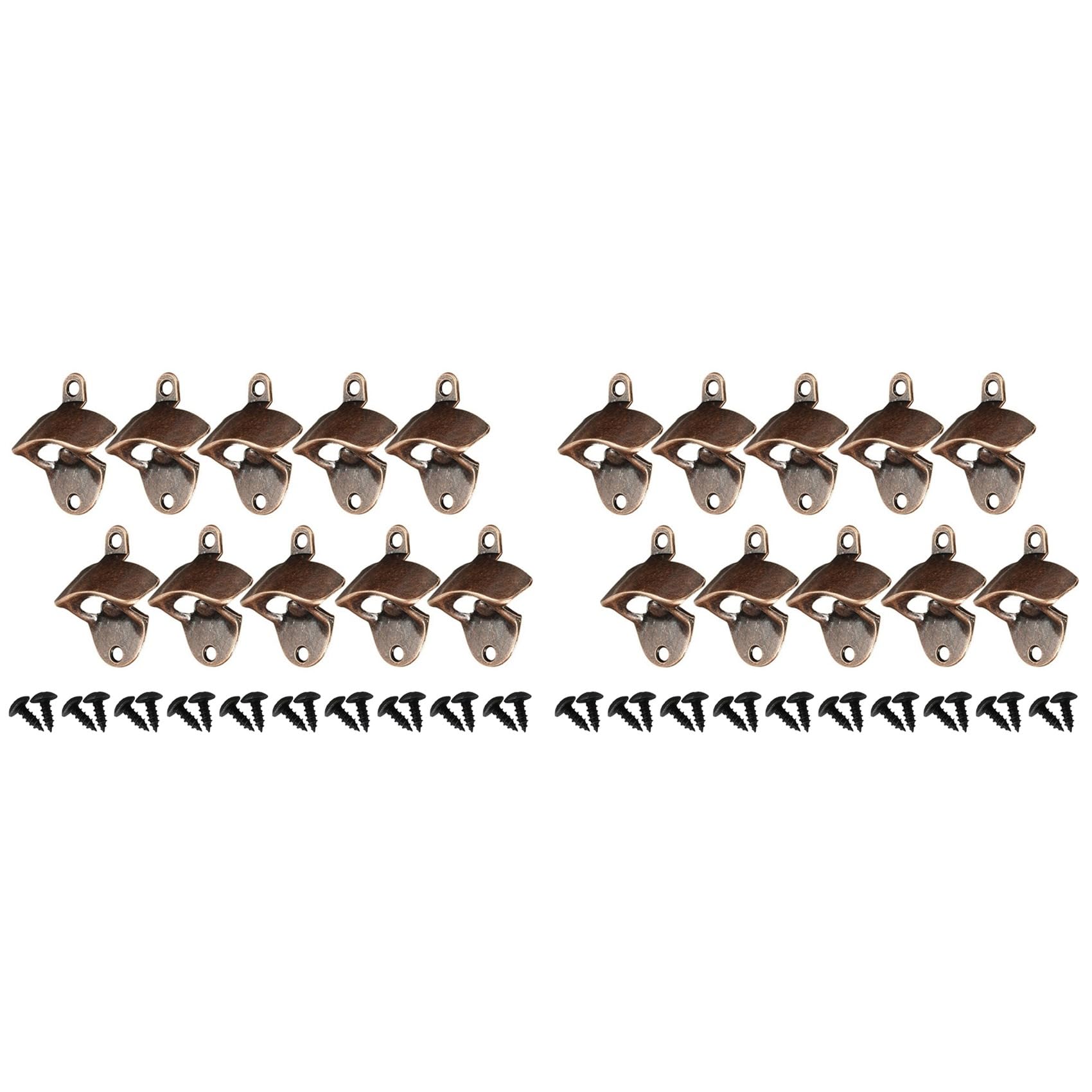 Hndhbfgrt 20PCS Wall Mounted Beer Bottle Opener Soda Beer Wine Bottle Opener Vintage Heavy Duty Bottle Opener for Kitchen Party