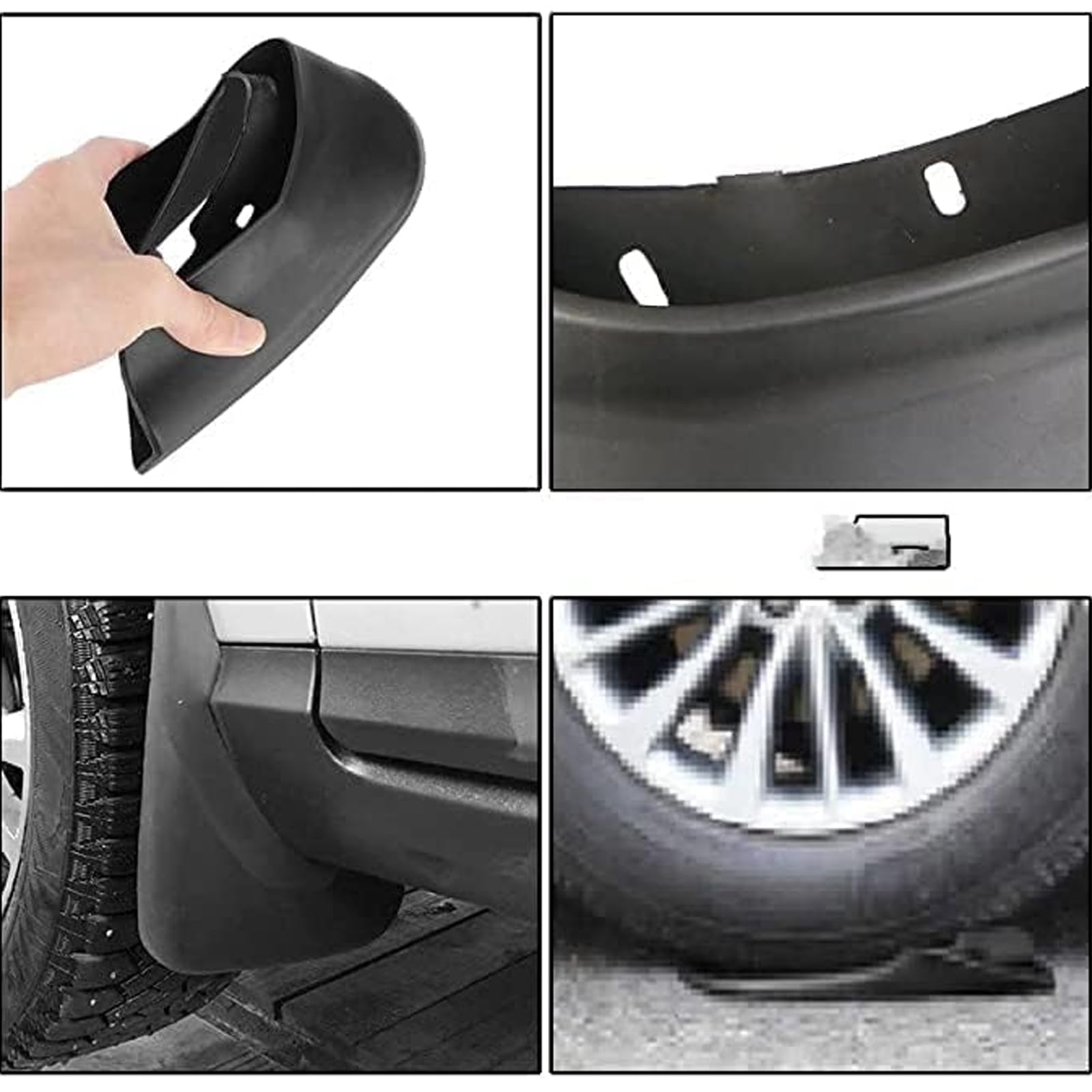 Parafanghi Paraspruzzi Per Mercedes-Benz GLC Coupé 2017-2019 - Set Anteriore E Posteriore, Con Accessori Montaggio! - Foto 4