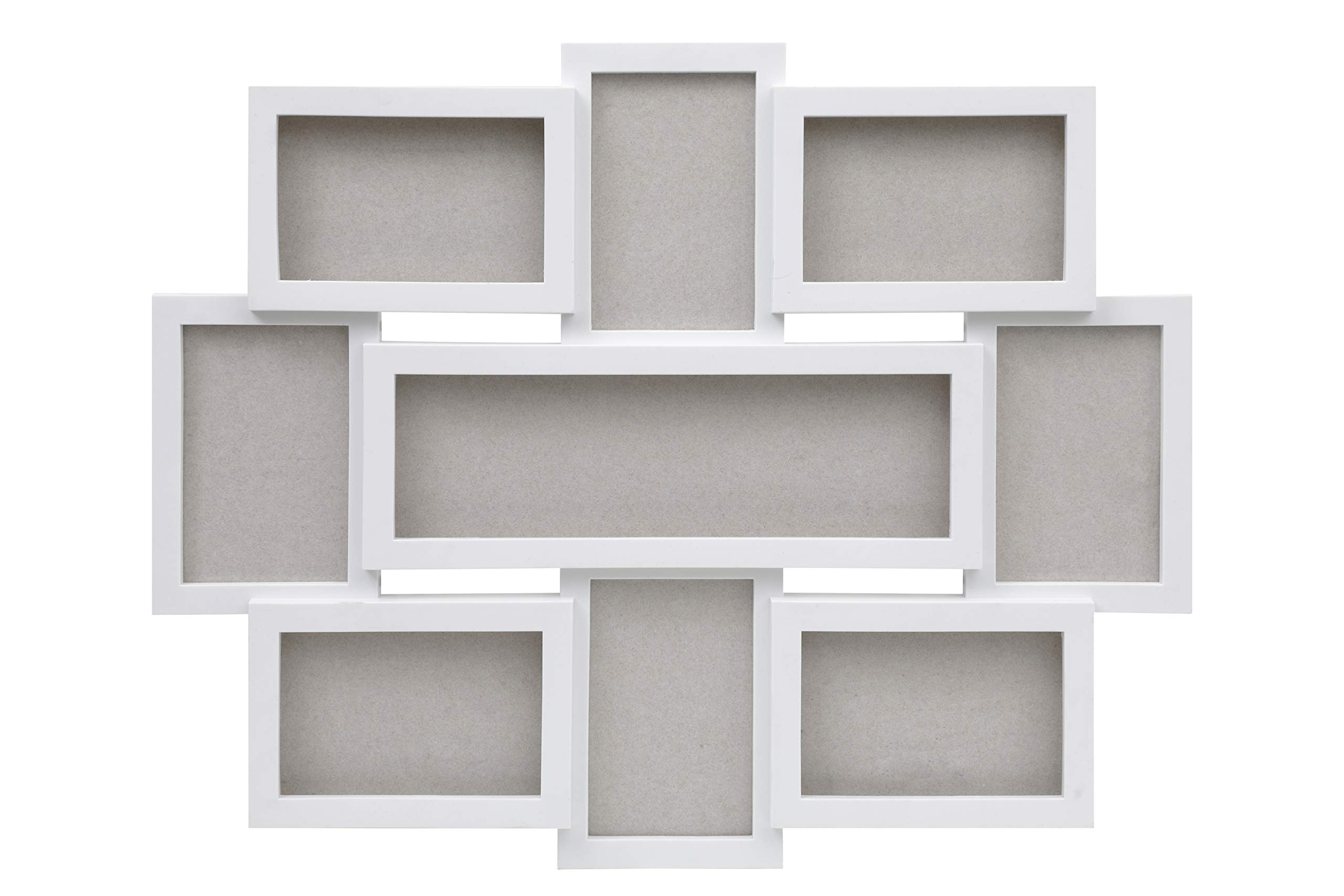 ARPAN Bilderrahmen mit mehreren Blenden, personalisierbar, für 20 x 15 x 10 cm, Weiß