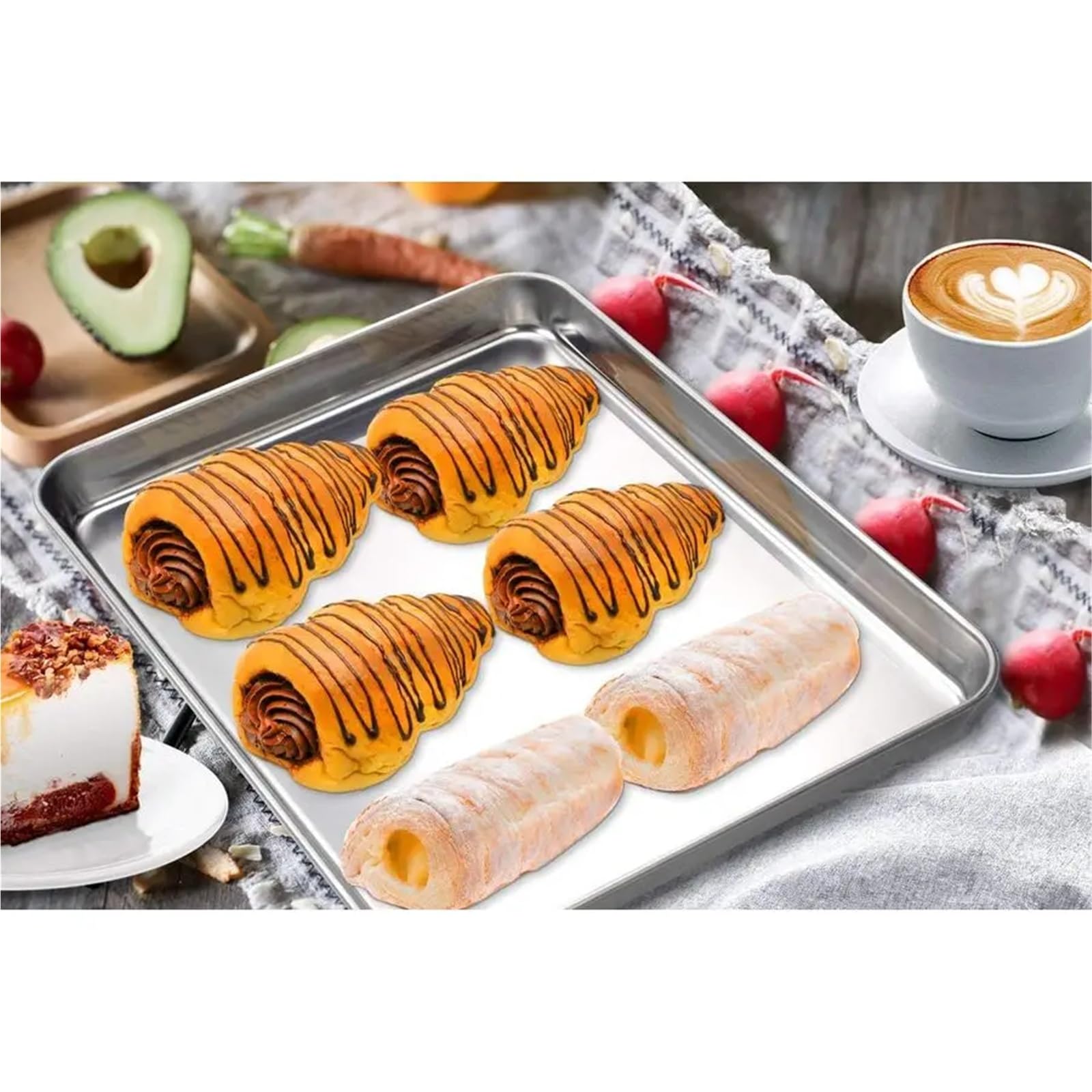 Teglia for biscotti in acciaio inossidabile