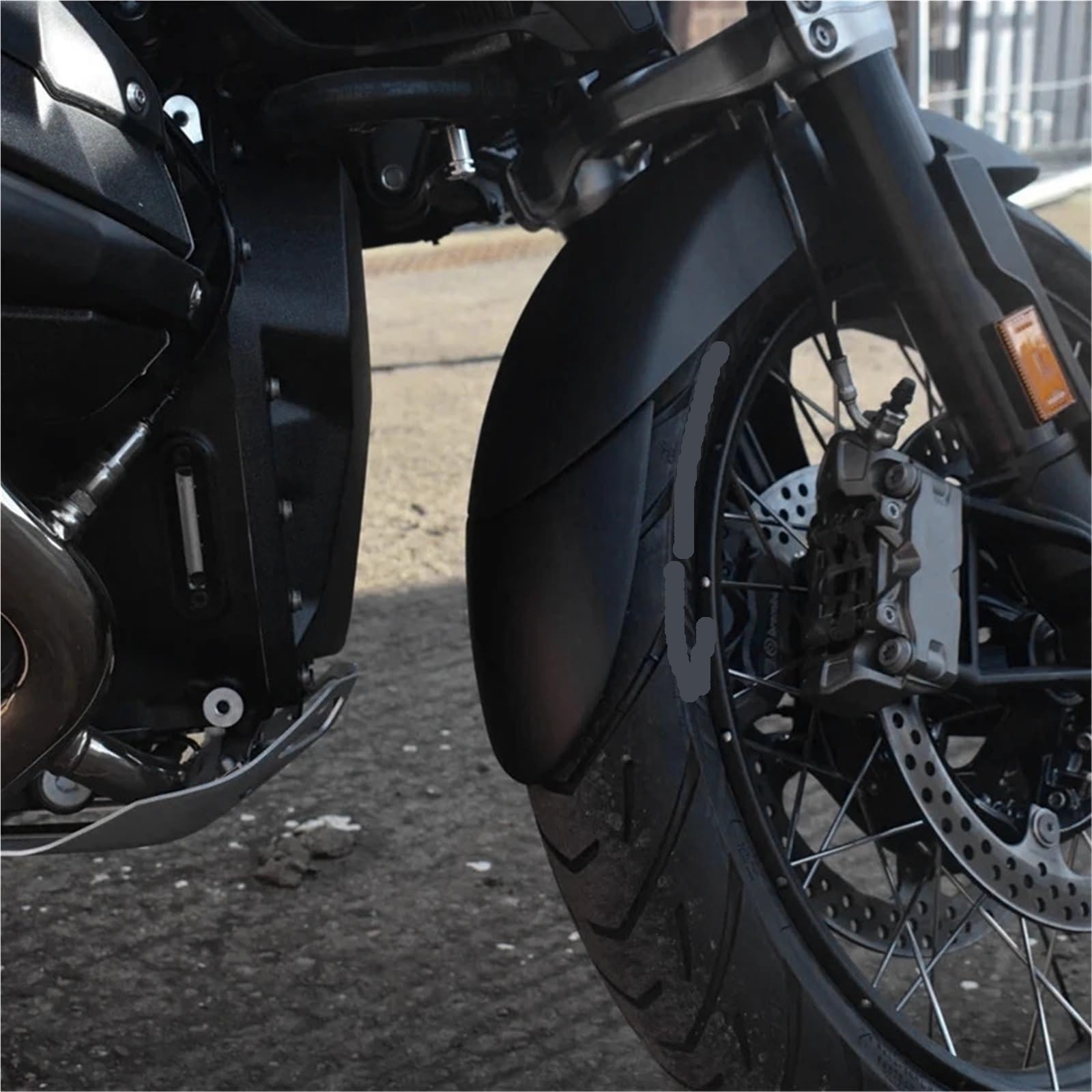 Misura per BMW R1300GS 2023 2024 2025 Ruota anteriore posteriore Parafanghi Splash Guard Cover protezione forcella(Rear)