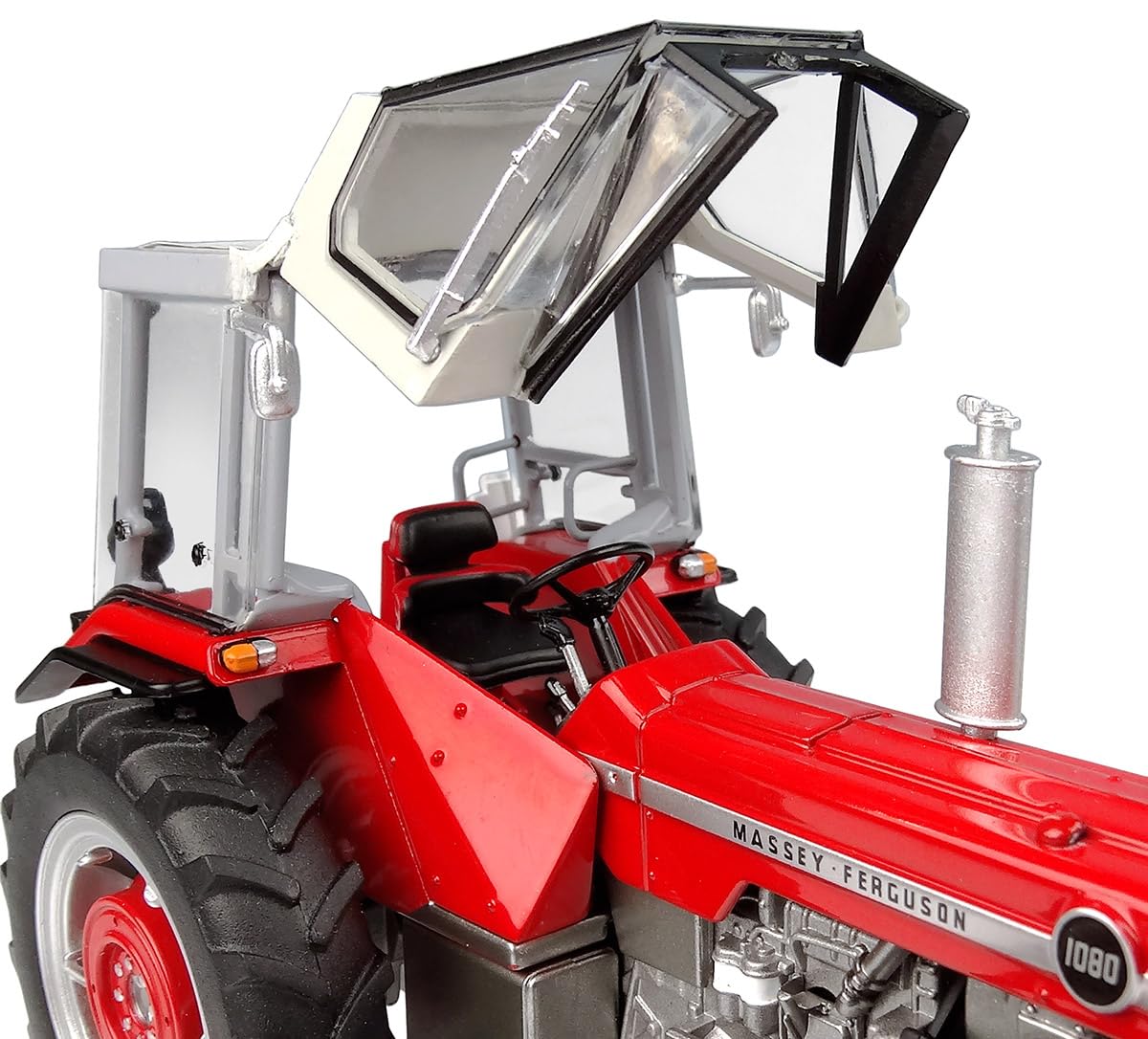 Universal Hobbies Trattore Miniatura Massey Ferguson 1080 con Cabina Peko - Scala 1/32°