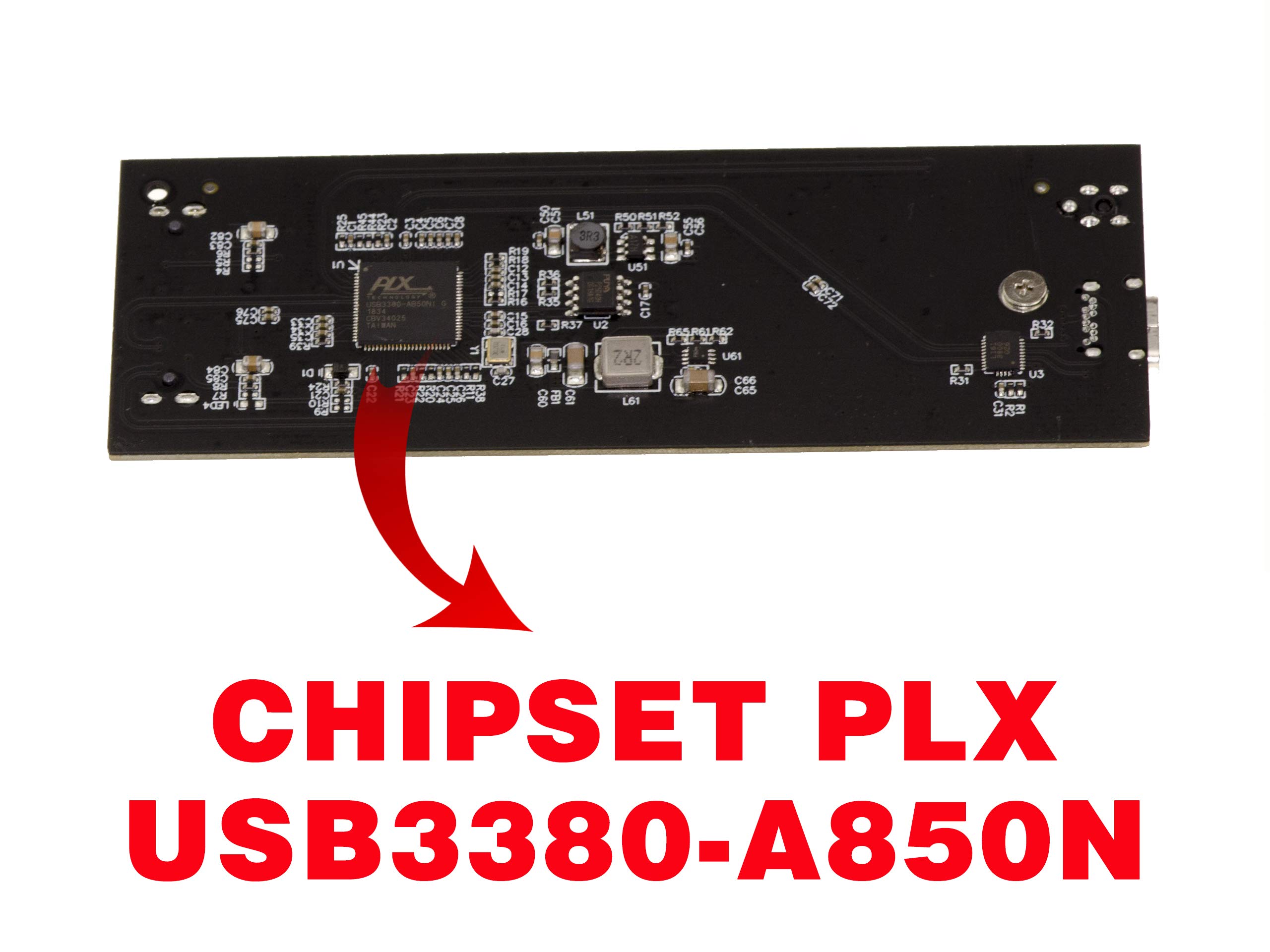 KALEA-INFORMATIQUE Obudowa USB 3.0 A lub C dla dysków SSD PCIe firmy MACBOOCK. Chipset PLX. Mac 2013 2014 2015 2016 2017 2018 2019 2020 w 12+16 punktach