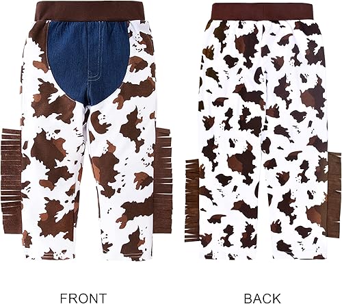 Miniatura 5 de Disfraz de vaquera para niños, juego de 5 piezas para niños y niñas, juego de rol, disfraz de 3 a 10 años