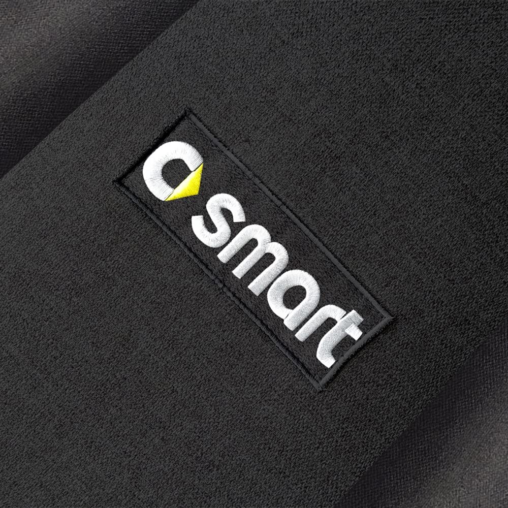 UNION Coprisedili anteriori realizzati su misura specifici per SMART. Perfettamente aderente resistente lavabile. Made in Italy (Antracite)
