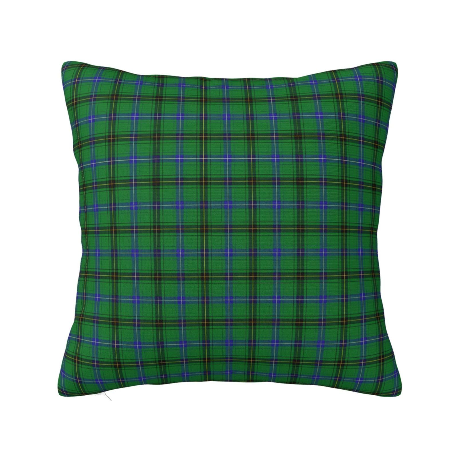 Scottish Clan Henderson Tartan Plaid Pillowcase 24"x24"