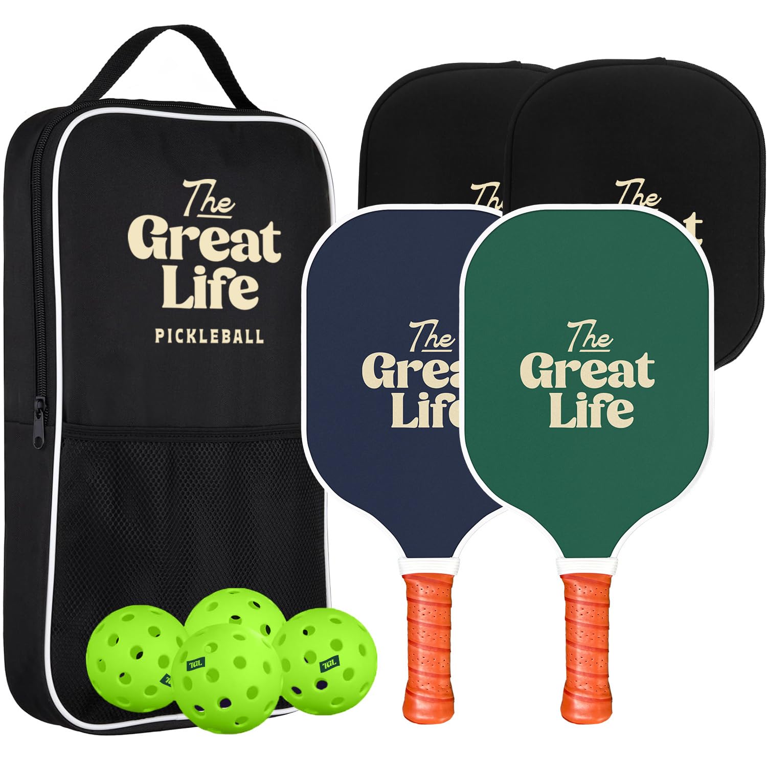 Amazon.com : The Great Life Pickleball Paddle Premium Set | 2