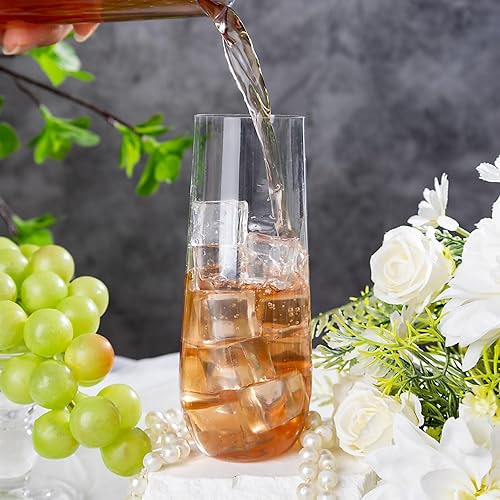 Miniatura 4 de SUT 48 copas de champán de plástico desechables, vasos de mimosa inastillables para bodas, despedidas de soltera, suministros de fiesta, vasos