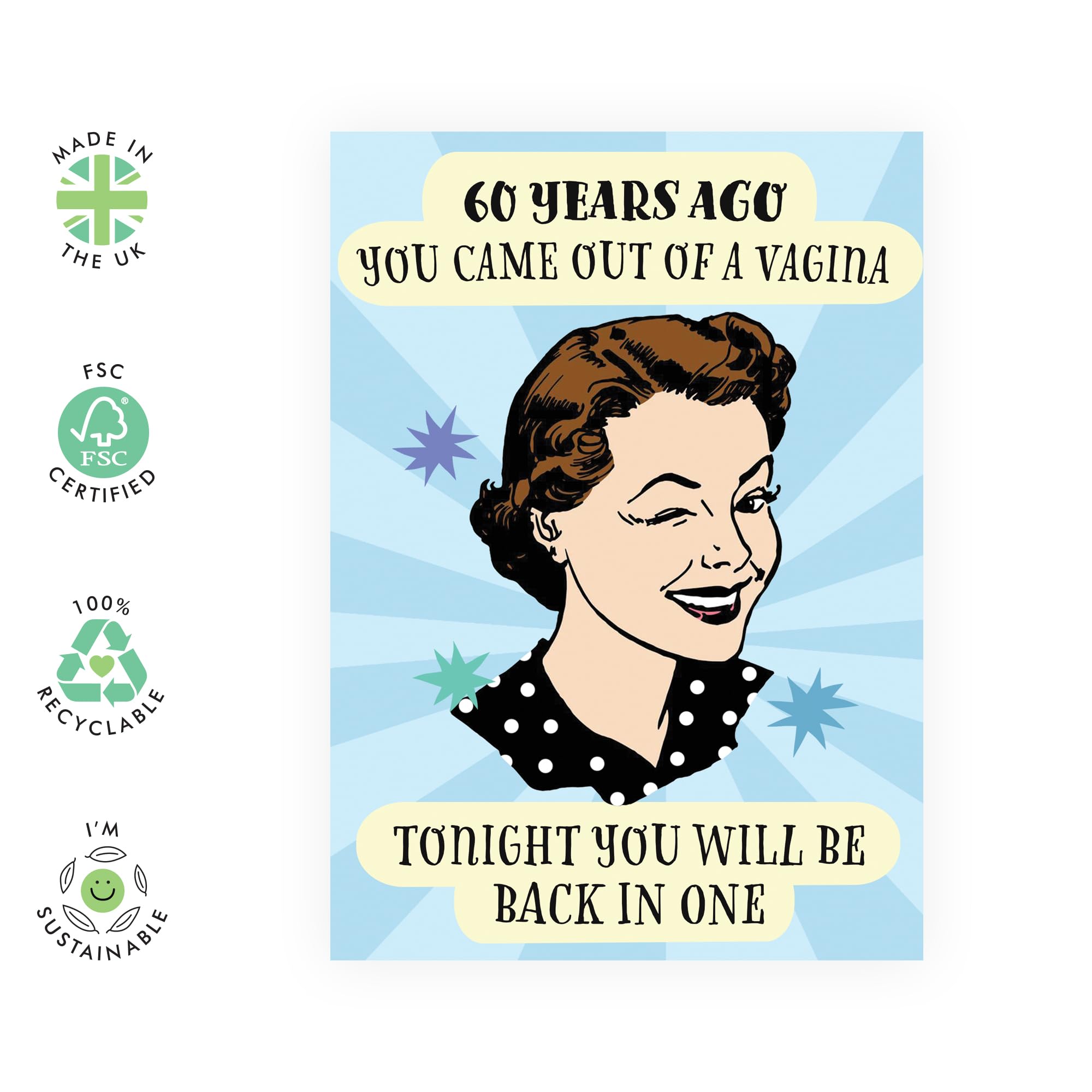 Central 23 Geburtstagskarte 60 Für Männer Frauen - 60 IMMER